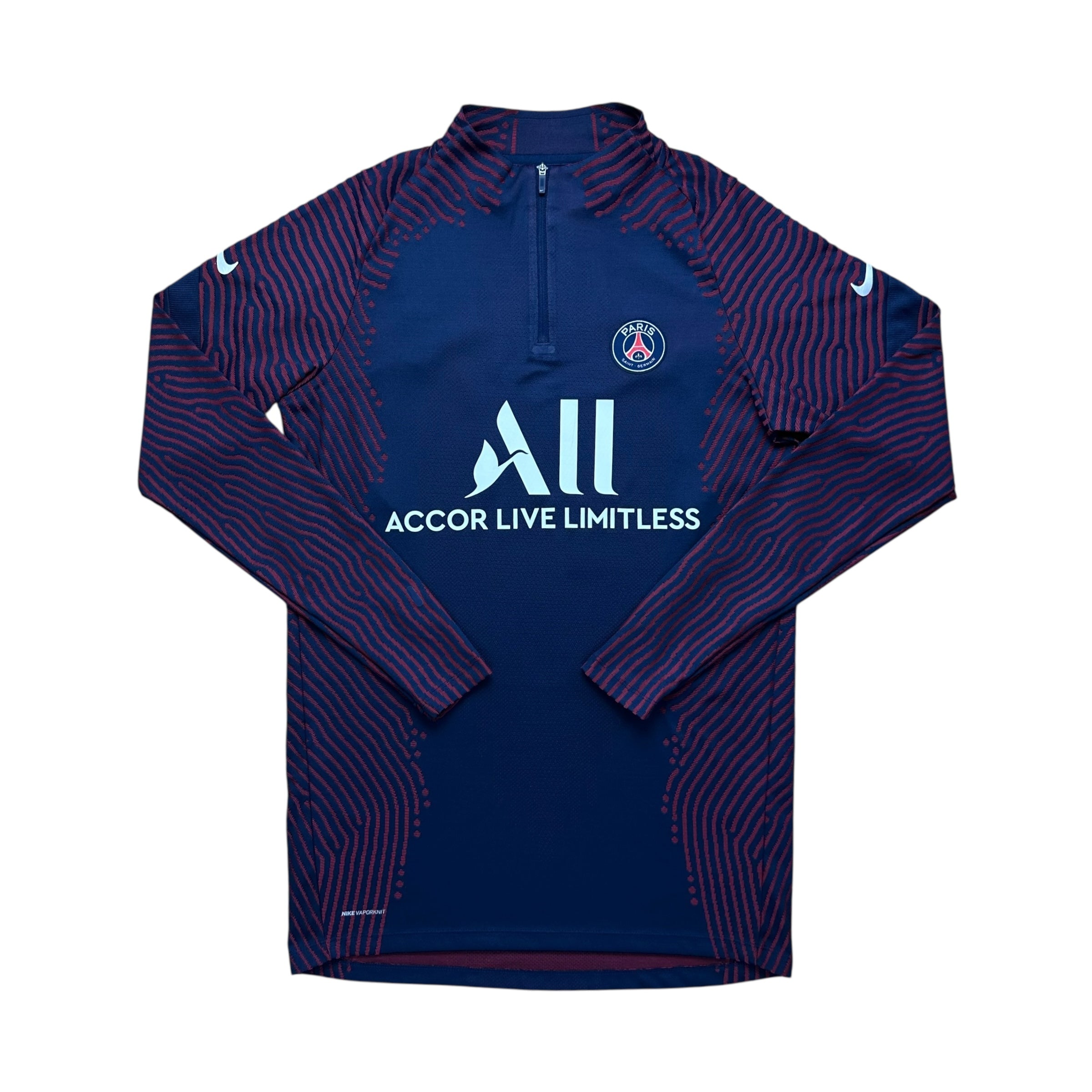 PSG 2020-21 Vapor-Knit 1/4 Zip Training Sweatshirt (M)