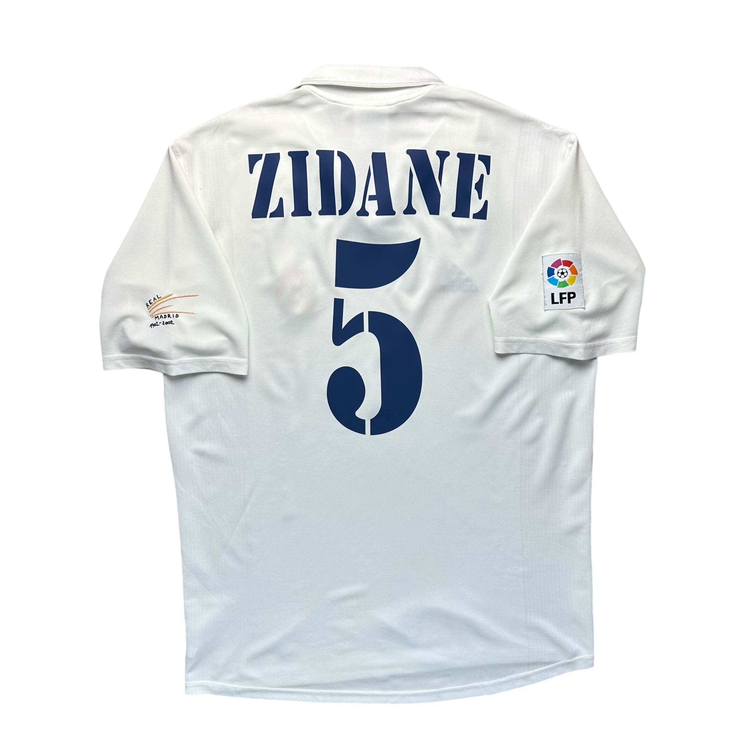 Real Madrid 2001-02 Home Shirt (M) Zidane #5