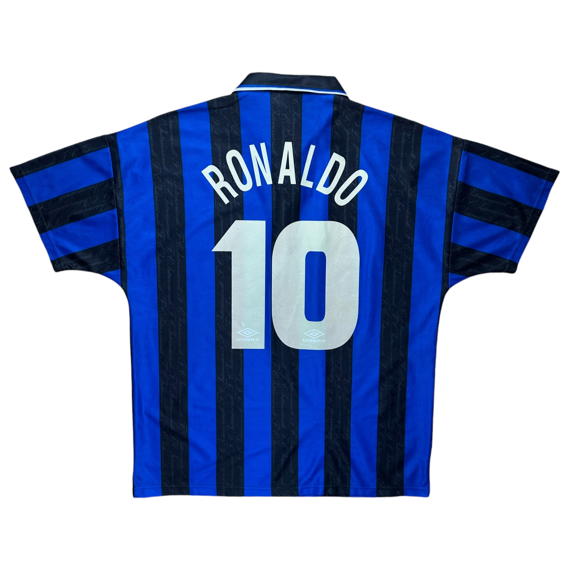 Inter Milan 1996-97 Home Shirt (XL) Ronaldo #10