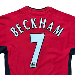 Manchester United 2002-03 Home Shirt (M) Beckham #7