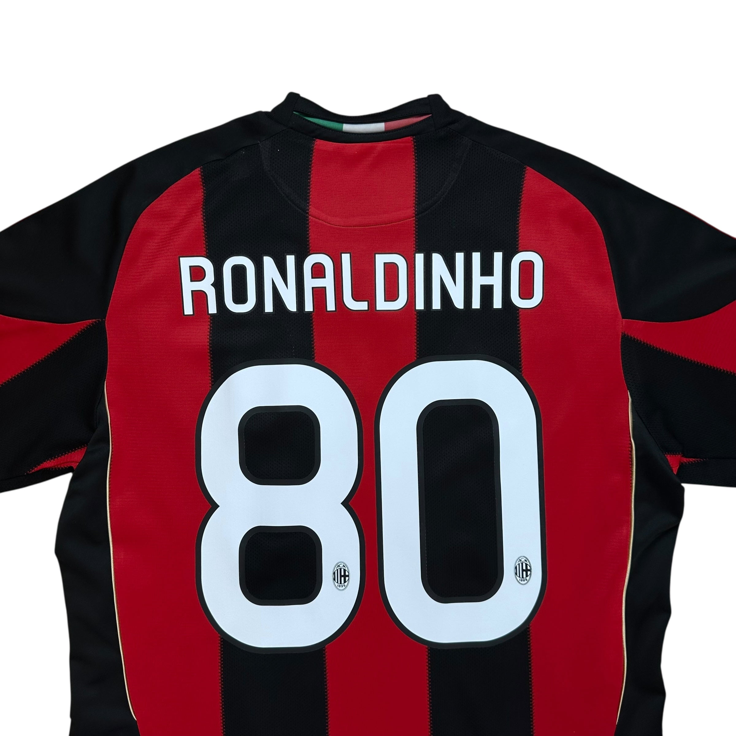 AC Milan 2010-11 Home Shirt (M) Ronaldinho #80