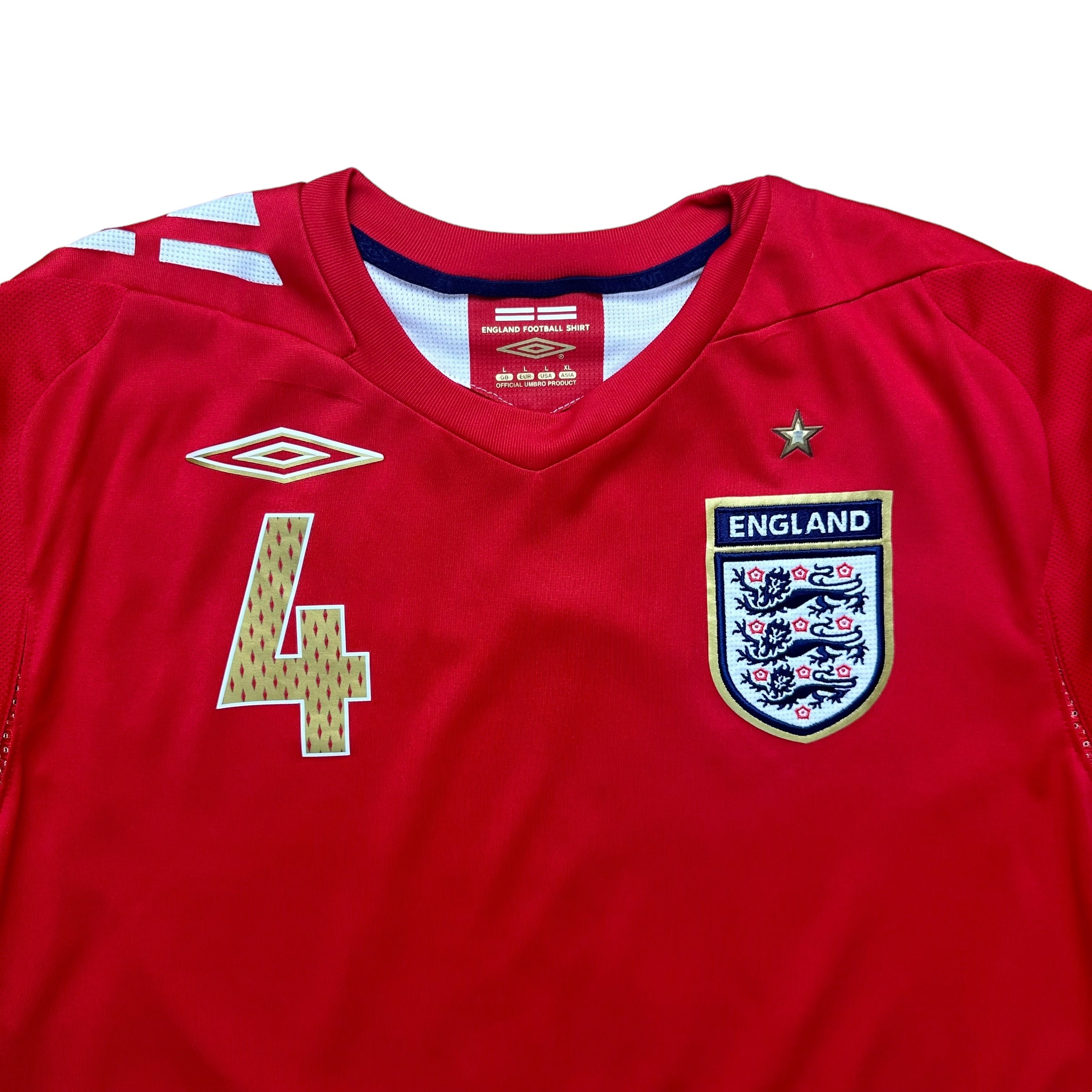 England 2006 Away Shirt (L) Gerrard #4