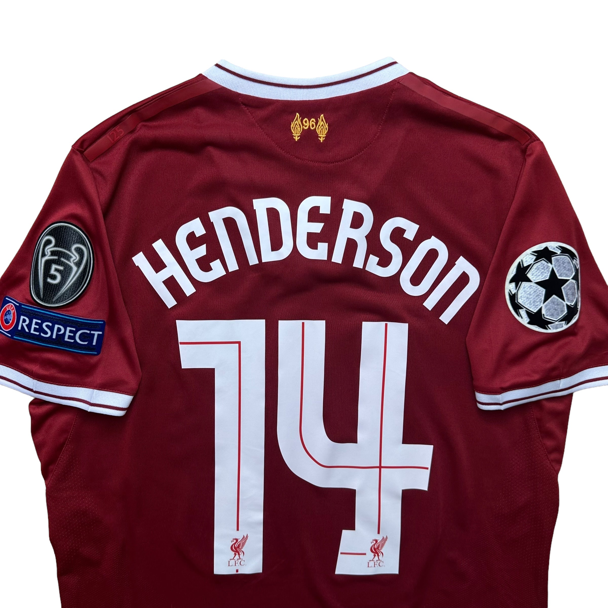 Liverpool 2017-18 Home Shirt (S) Henderson #14