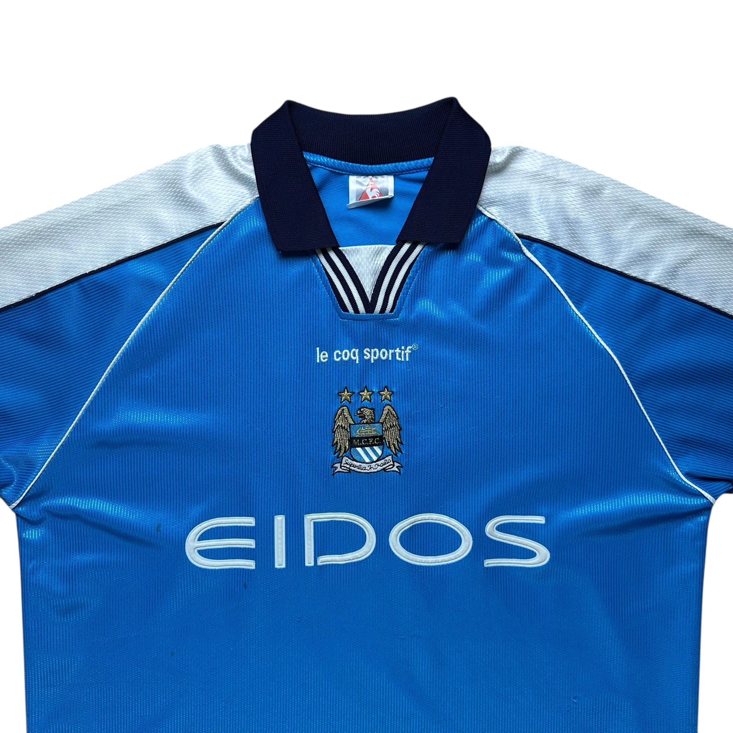 Manchester City 1999-00 Home Shirt (L) Weah #22