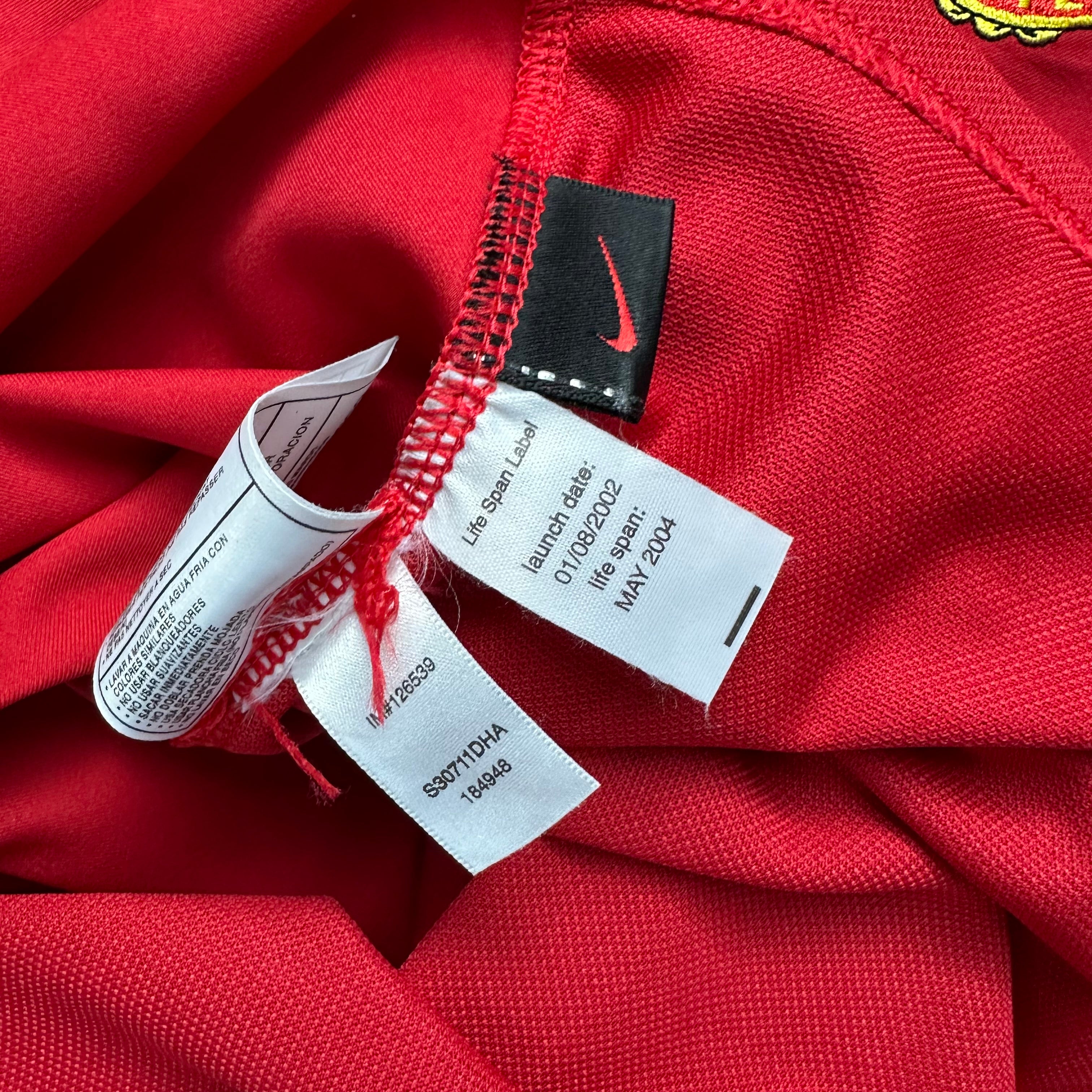 Manchester United 2002-03 Home Shirt (XL) Keane #16