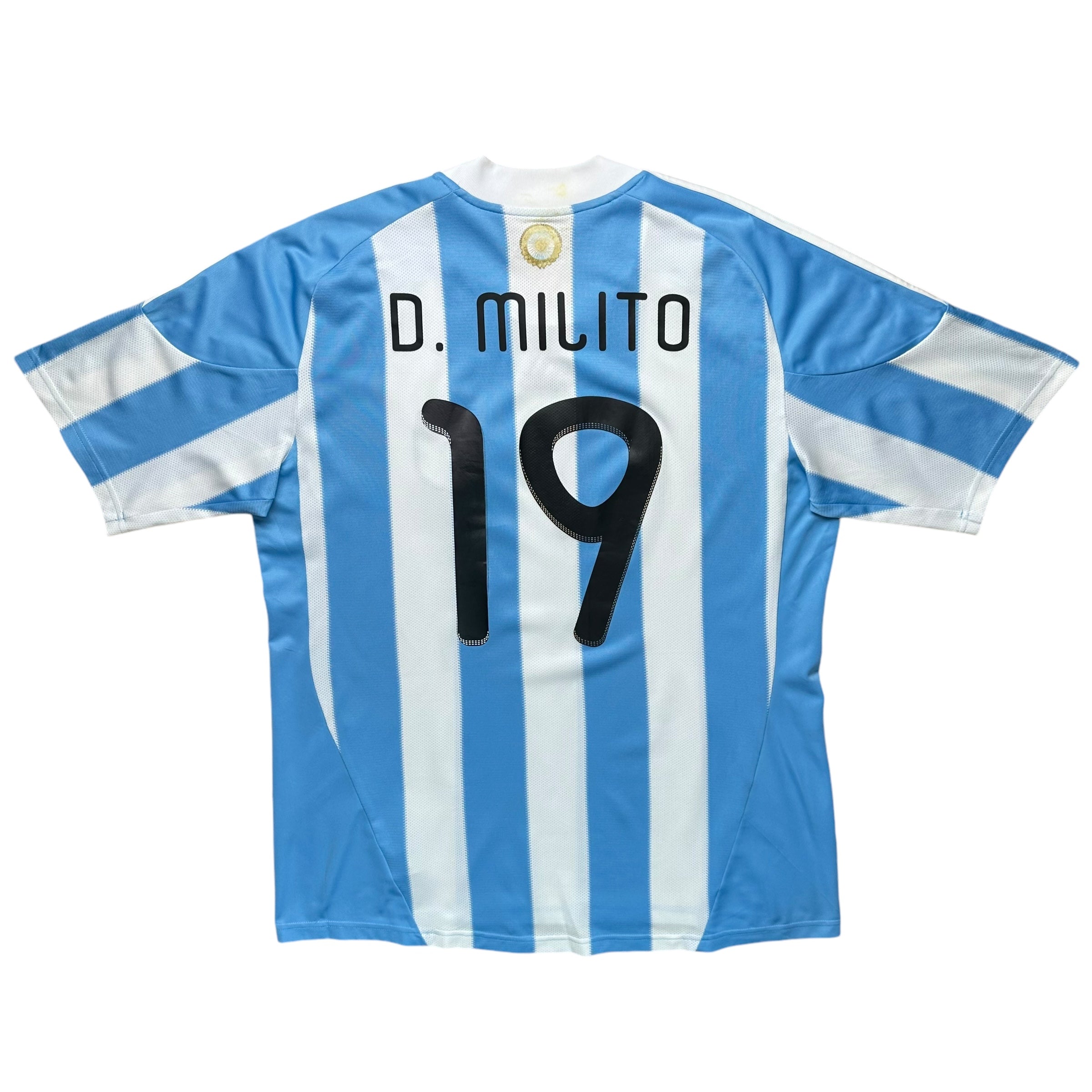 Argentina 2010 Home Shirt (L) D.Milito #19