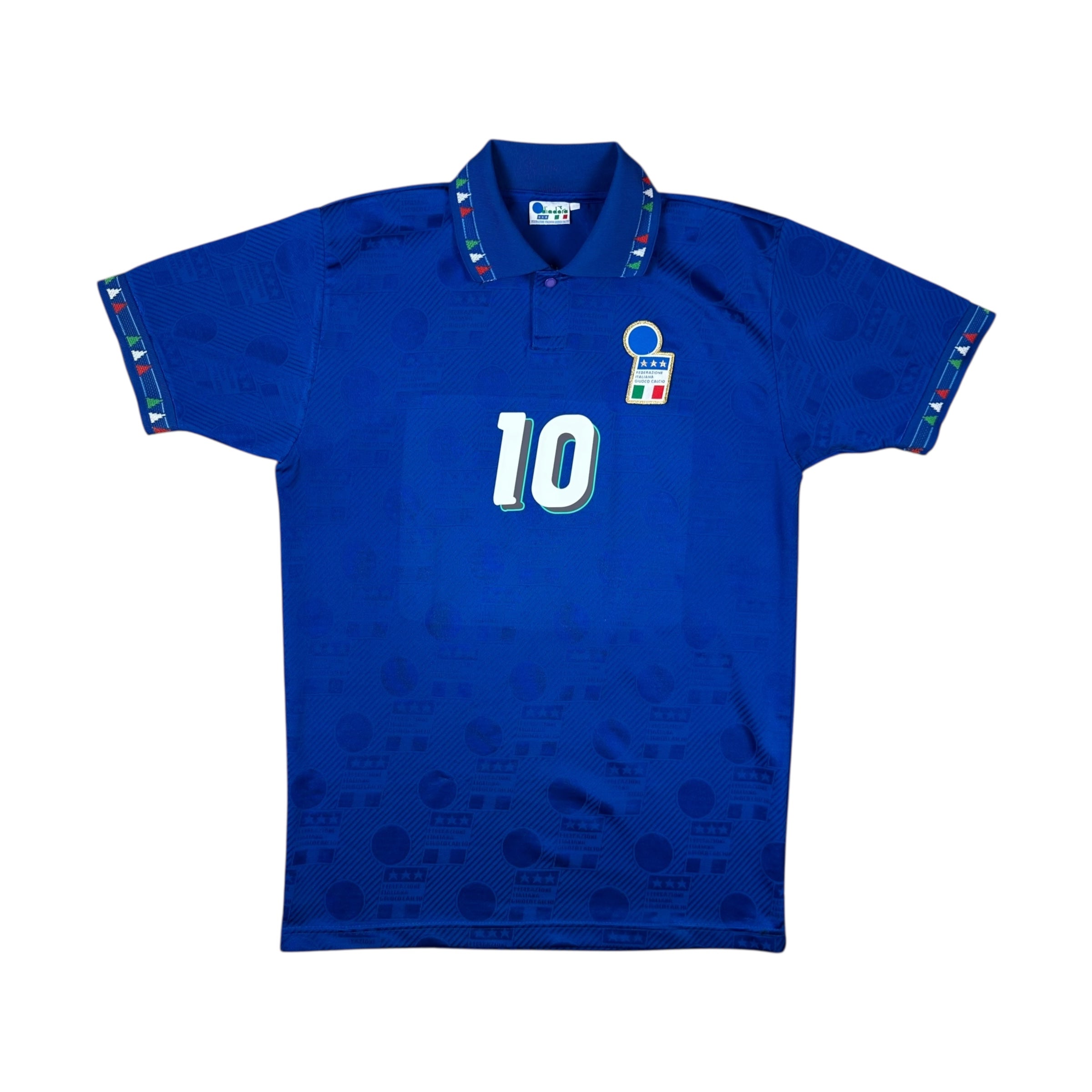Italy 1994 Home Shirt (M) Baggio #10