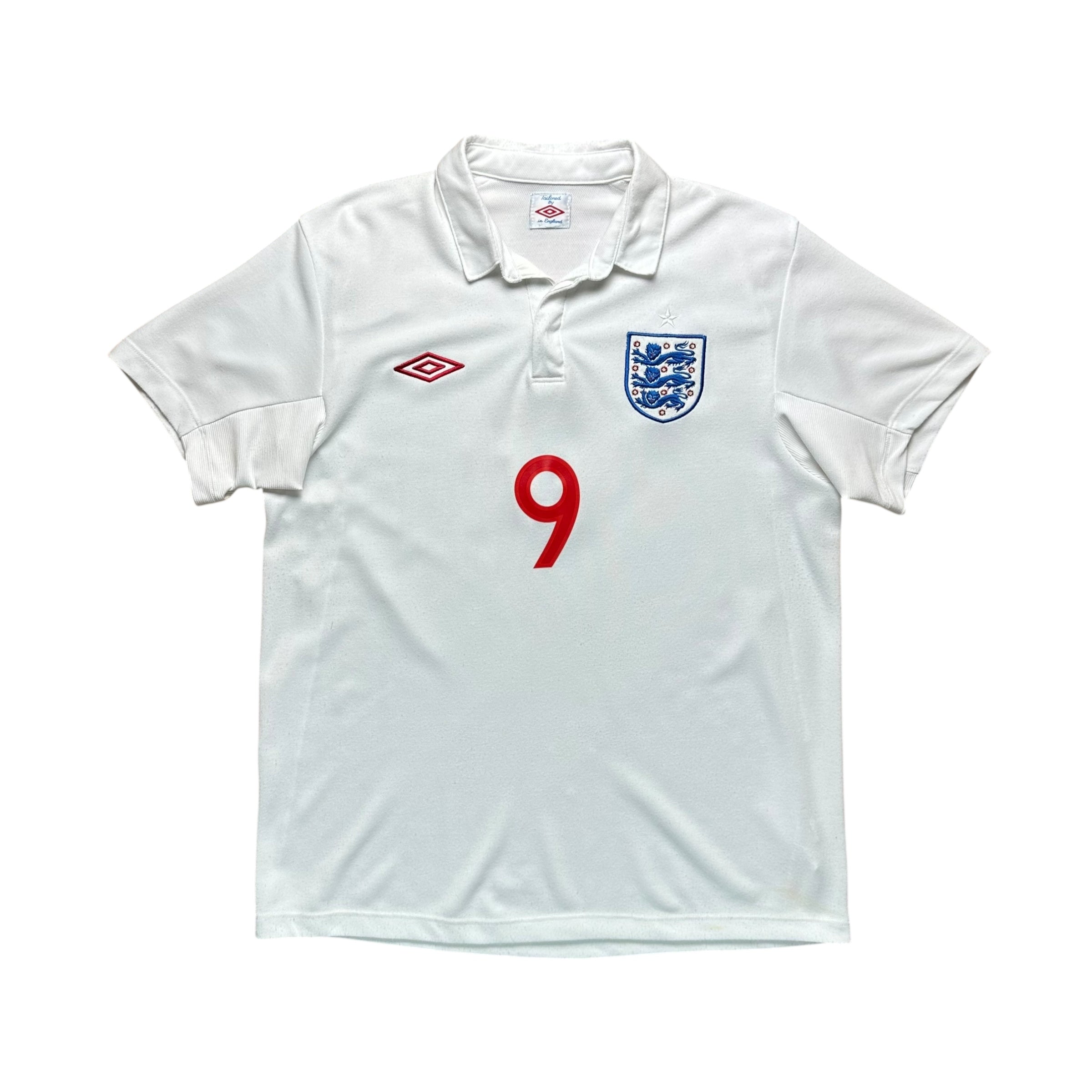 England 2010 Home Shirt (M) Rooney #9