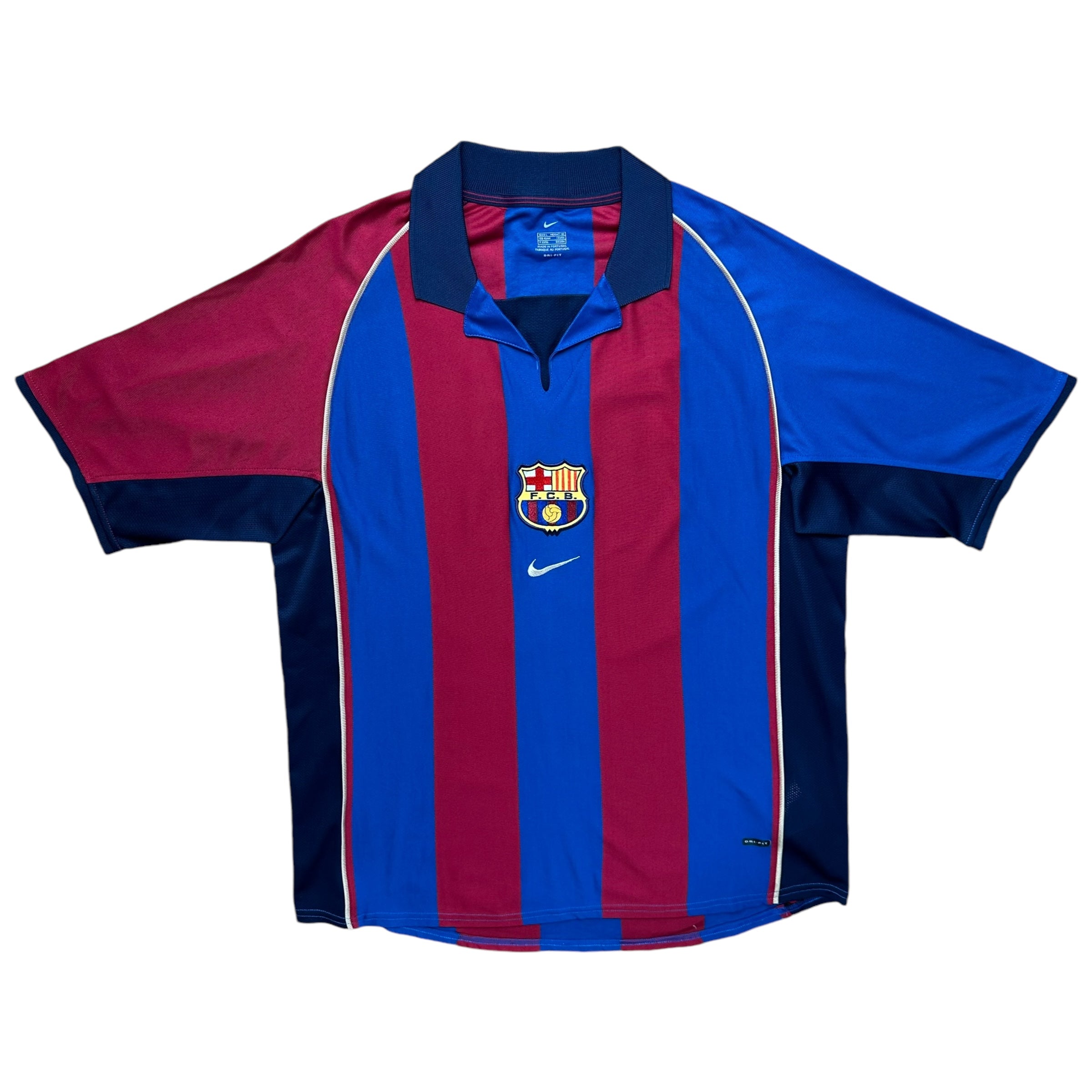 Barcelona 2001-02 Home Shirt (L) Rivaldo #10