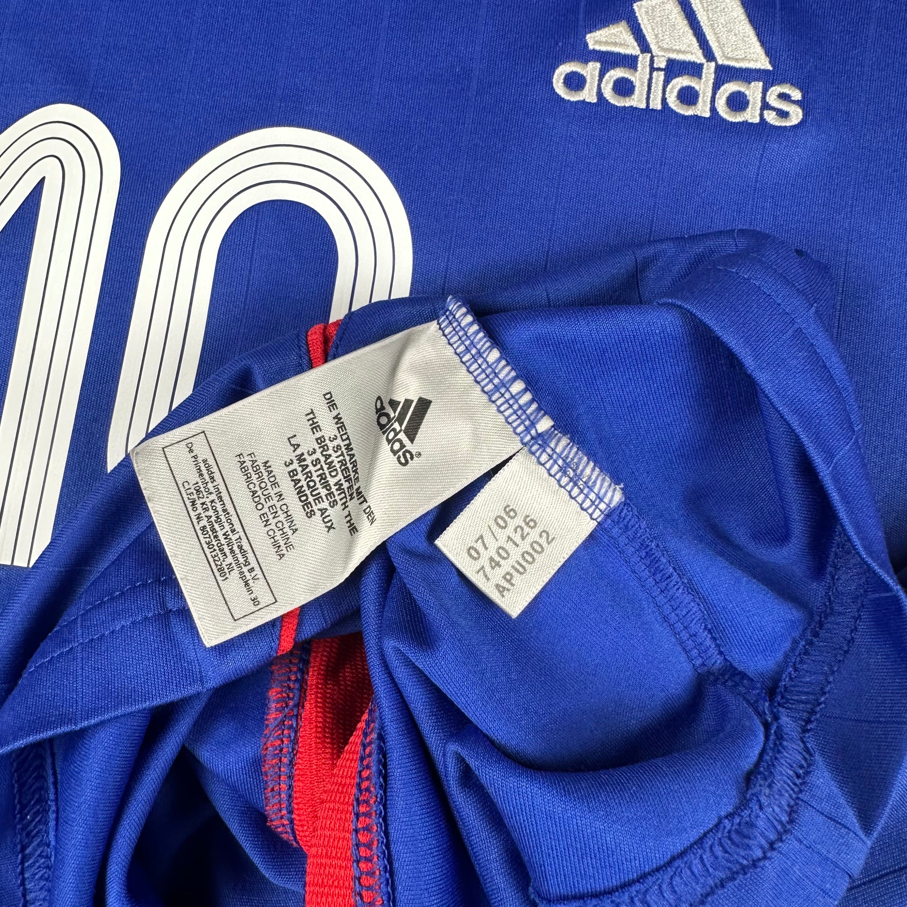 France 2006 Home Shirt (M) Zidane #10