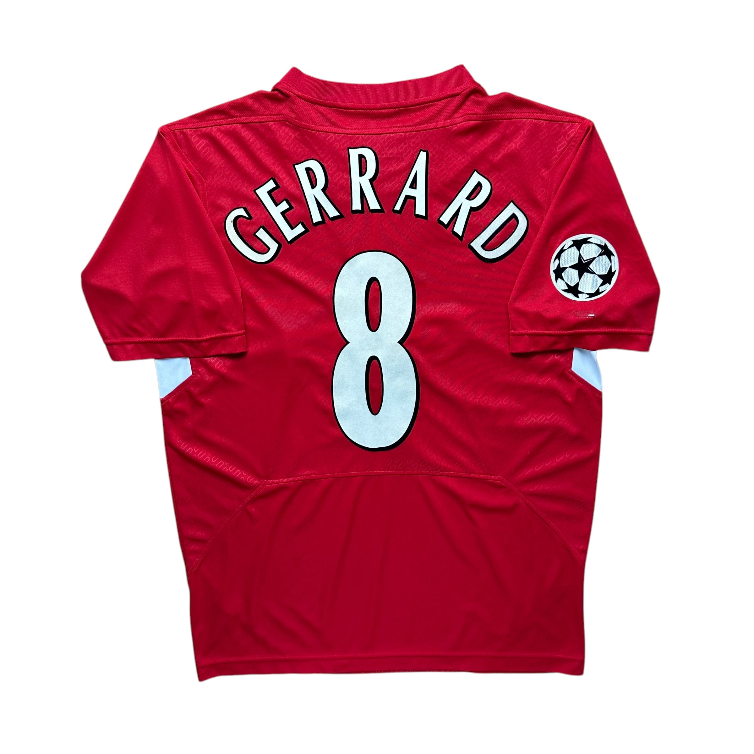 Liverpool 2004-05 European Home Shirt (M) Gerrard #8