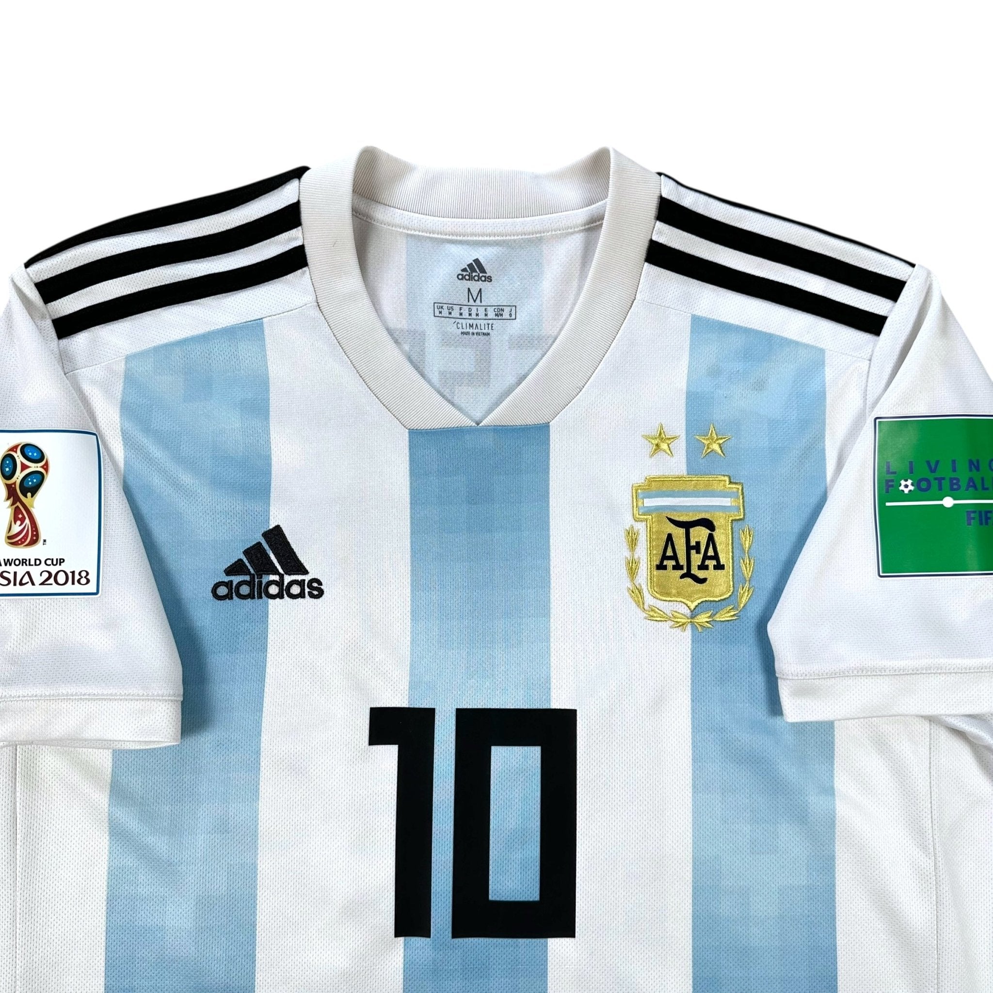 Argentina 2018 Home Shirt (M) Messi 10 - Kitplug
