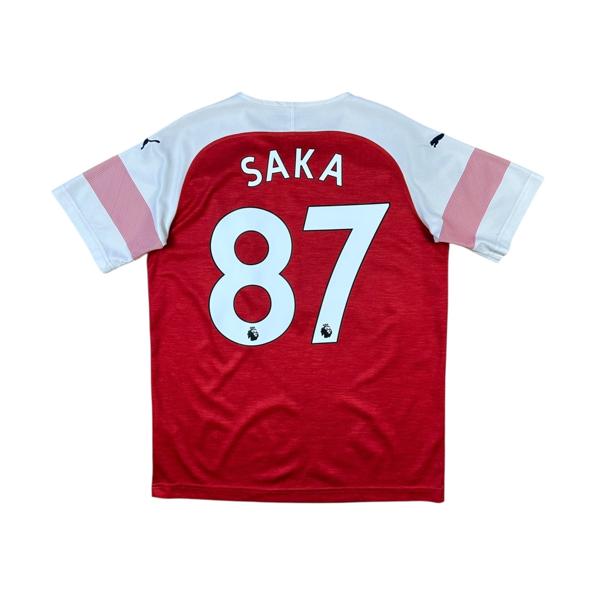 Arsenal 2018-19 Home Shirt (Youth XL) Saka #87 - Kitplug