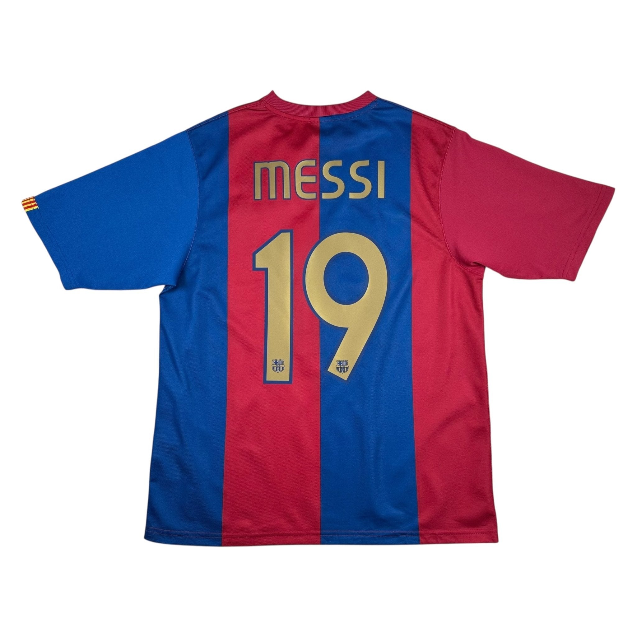 Barcelona 2006-07 Basic Home Shirt (M) Messi 19 - Kitplug