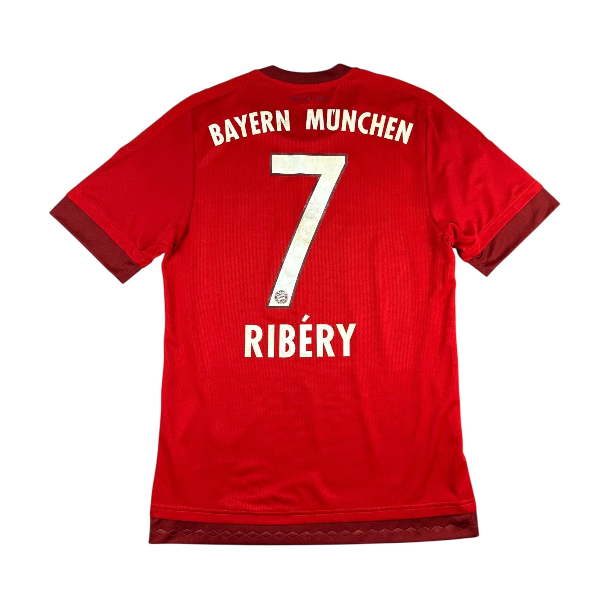 Bayern Munich 2015-16 Player-Issue/Worn Home Shirt (L) Ribery 7 - Kitplug