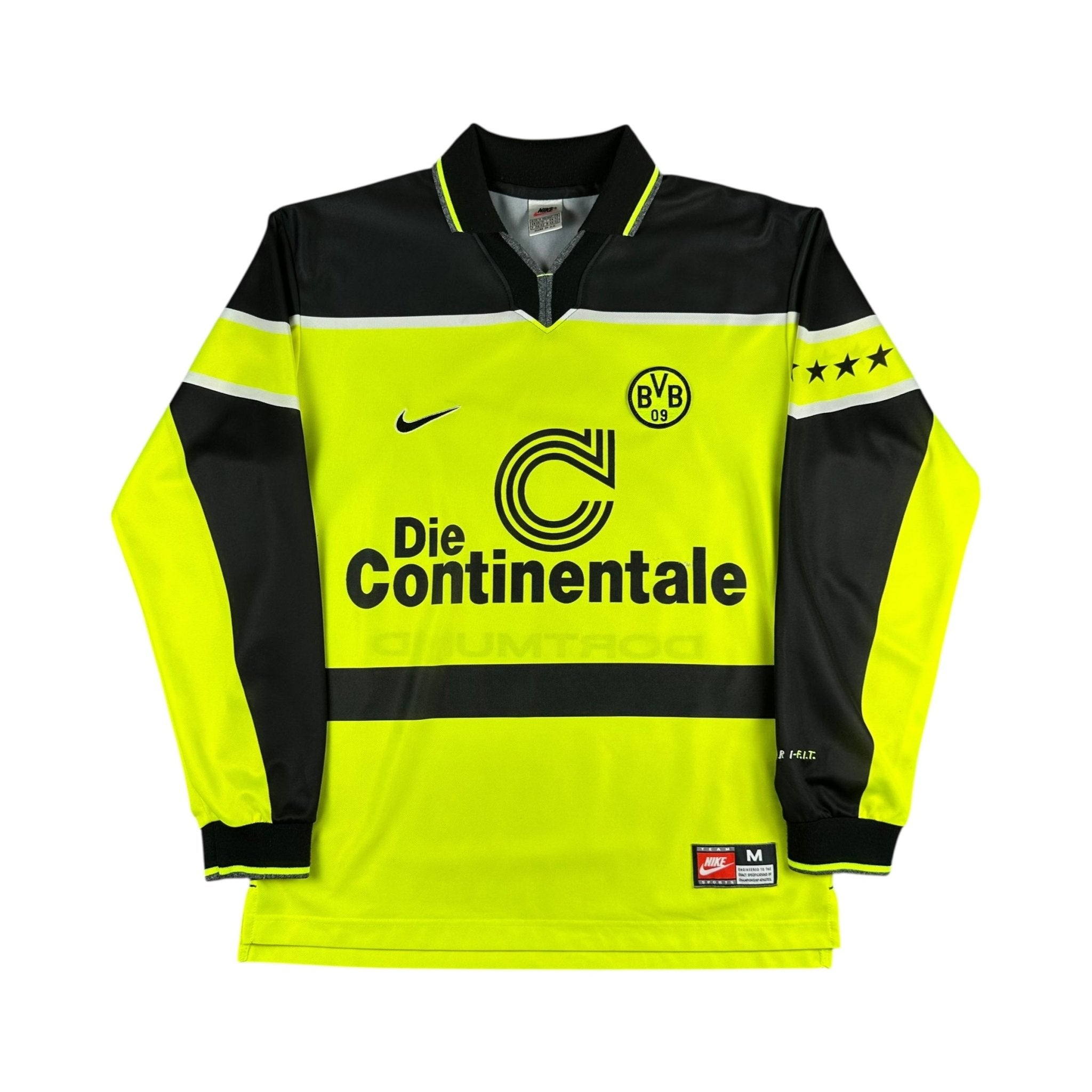 Borussia Dortmund 1997-98 L/S Home Shirt (M) - Kitplug