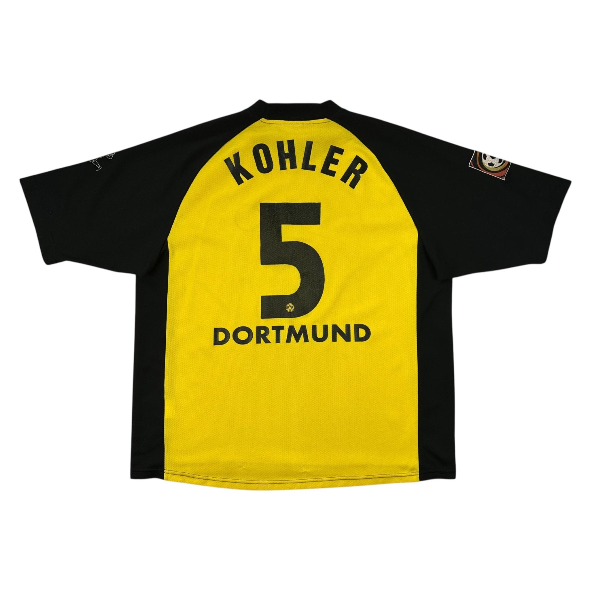 Borussia Dortmund 2001-02 Home Shirt (XXL) Kohler 5 - Kitplug