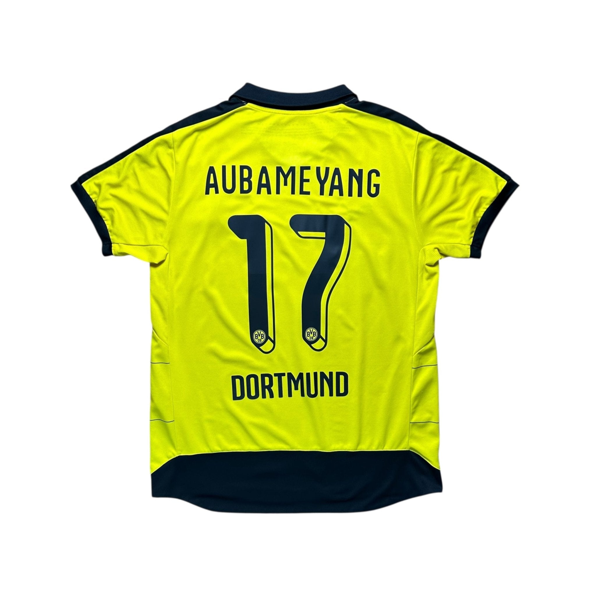 Borussia Dortmund 2015 - 16 Home Shirt (L) Aubameyang 17 - Kitplug
