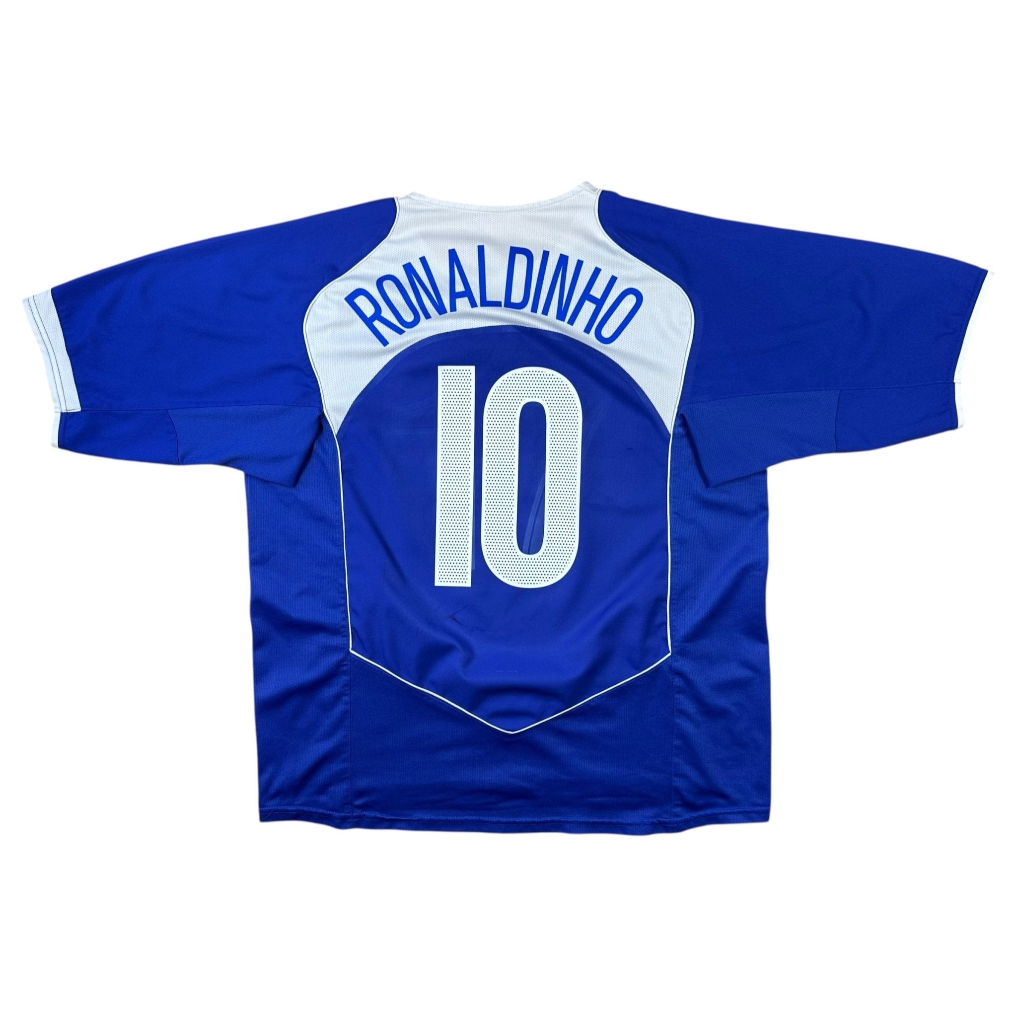 Brazil 2004 Away Shirt (XL) Ronaldinho #10 - Kitplug