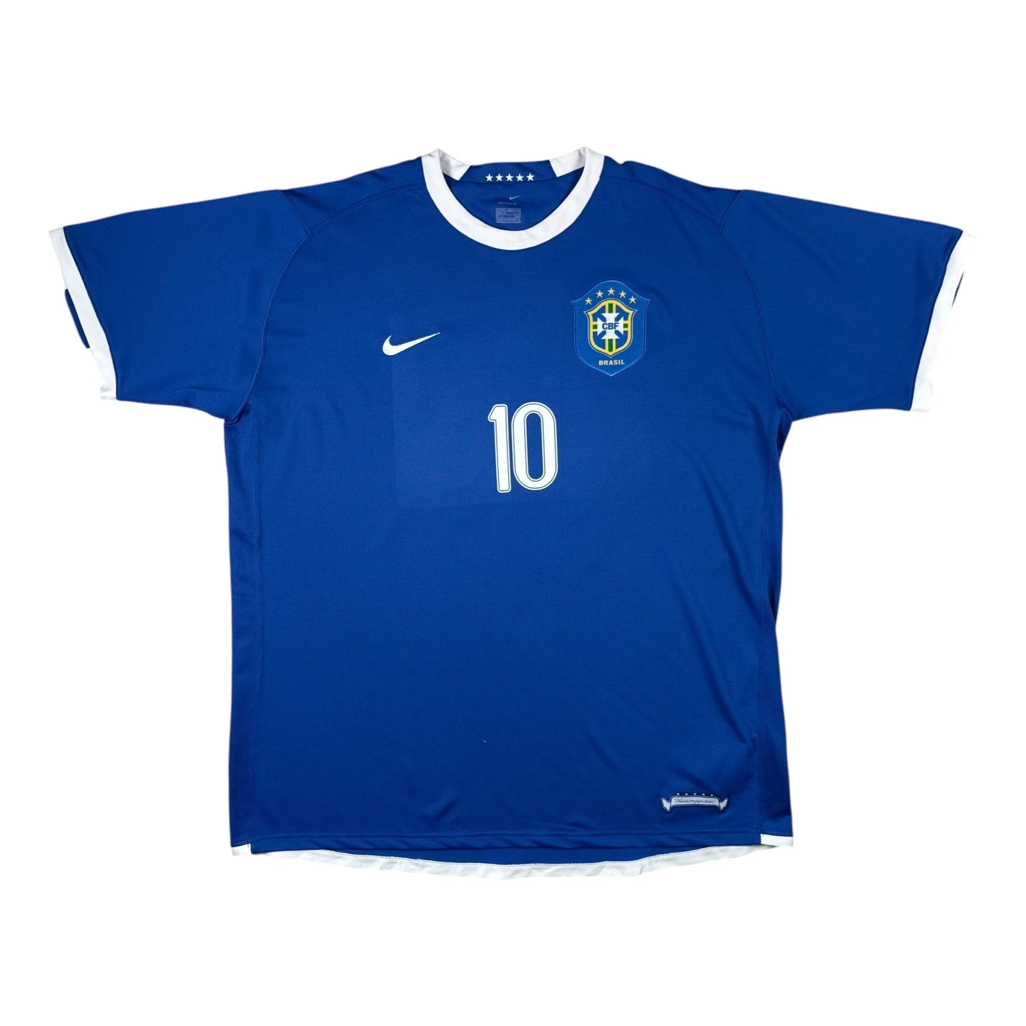 Brazil 2006 Away Shirt (XXL) Ronaldinho #10 - Kitplug