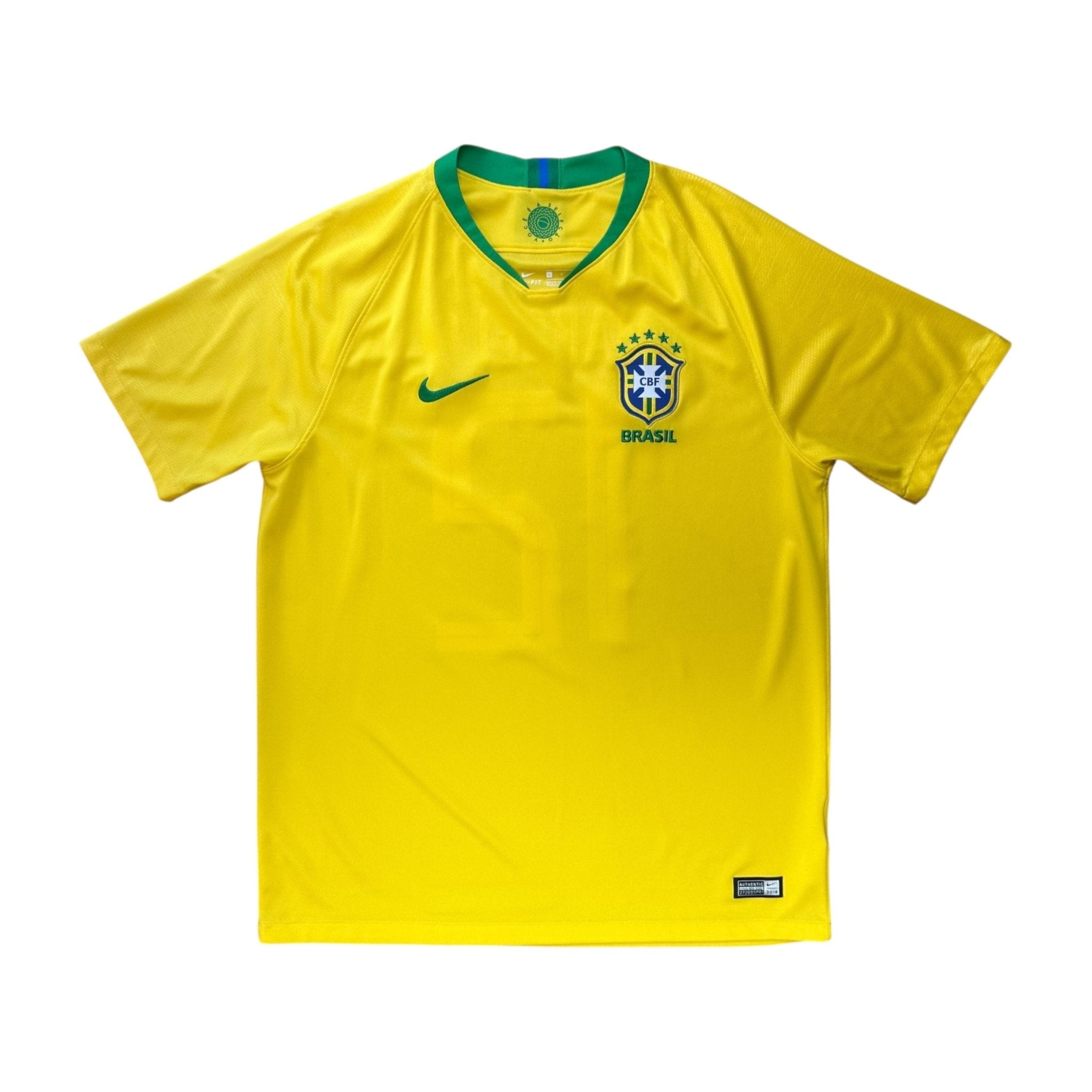 Brazil 2018 Home Shirt (L) Marcelo 12 - Kitplug