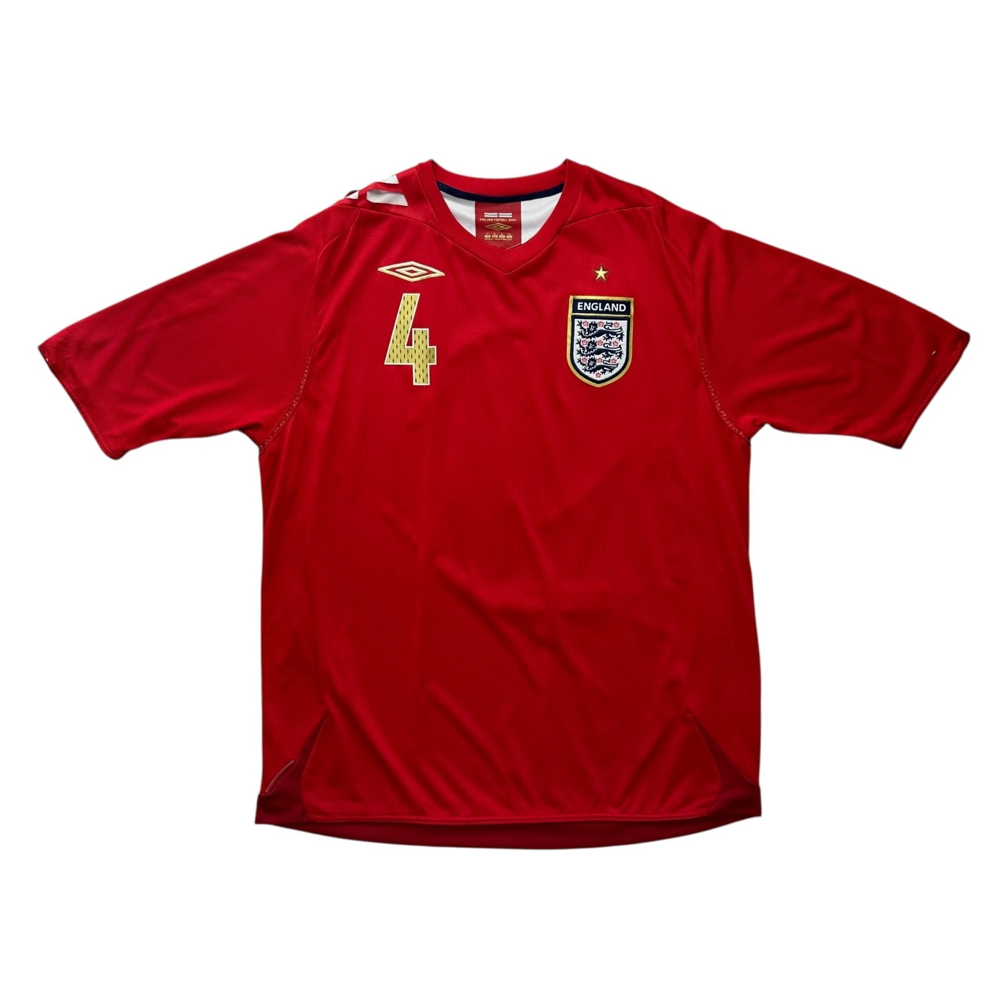 England 2006 Away Shirt (XL) Gerrard 4 - Kitplug