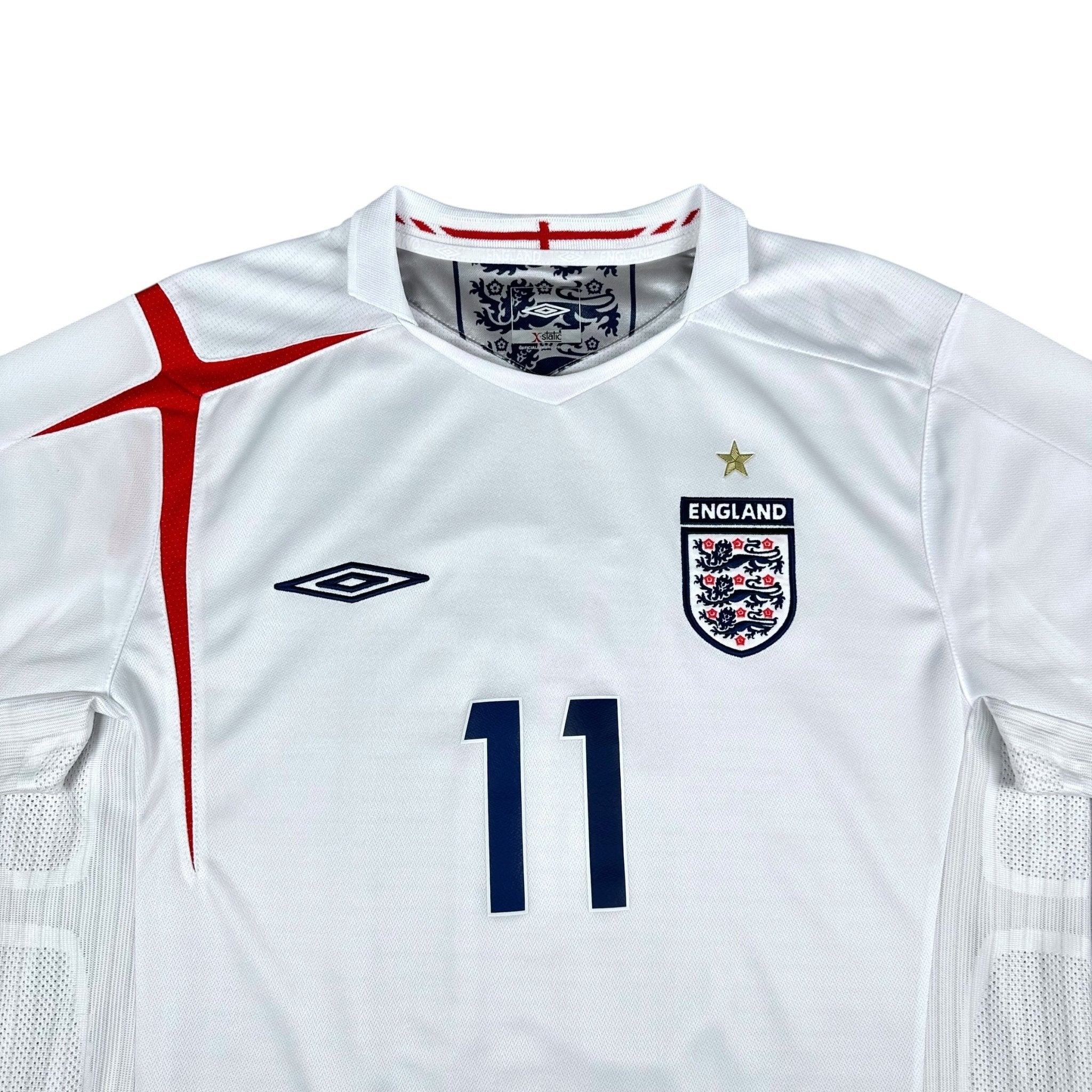 England 2006 Home Shirt (L) J.Cole 11 - Kitplug