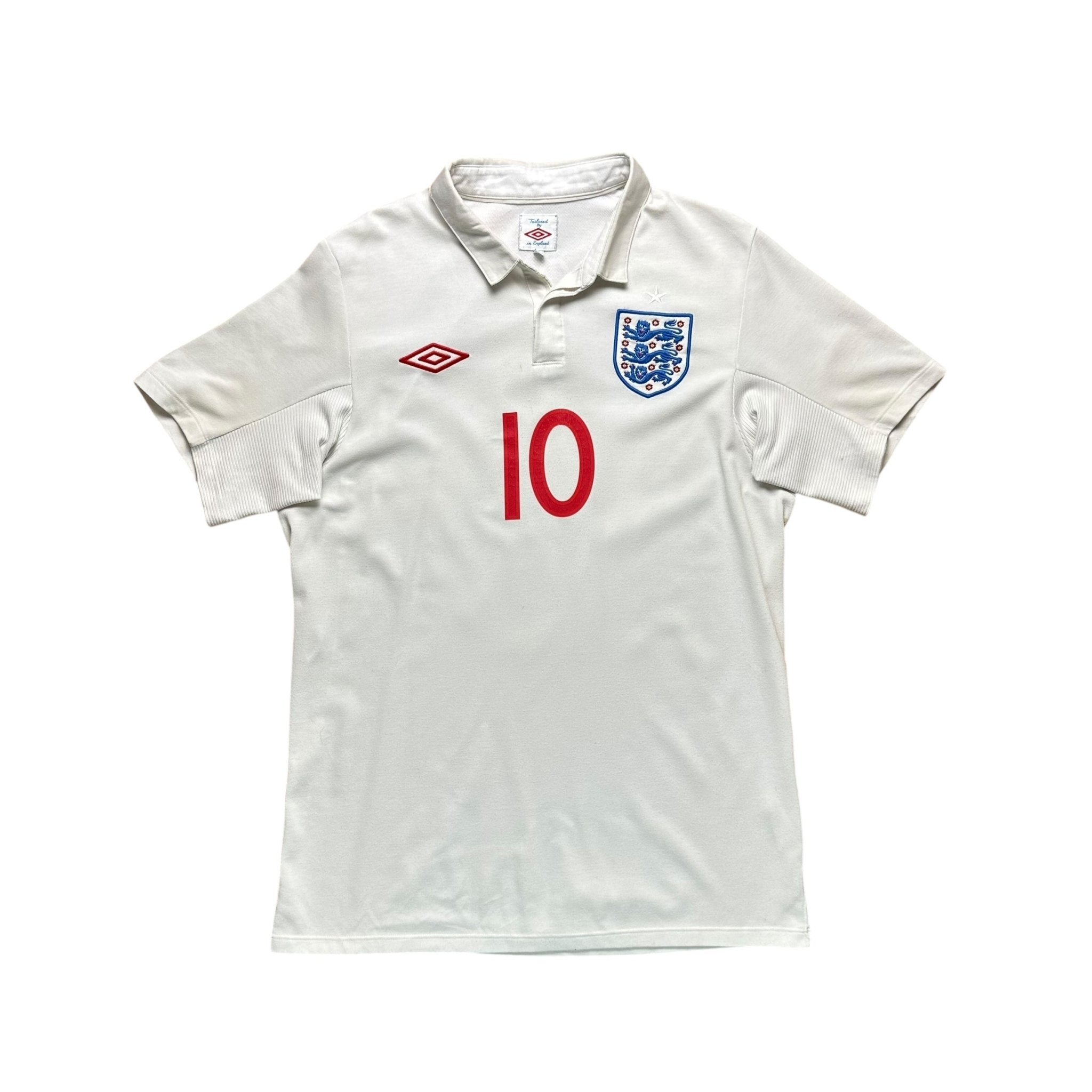 England 2010 Home Shirt (M) Rooney 9 - Kitplug