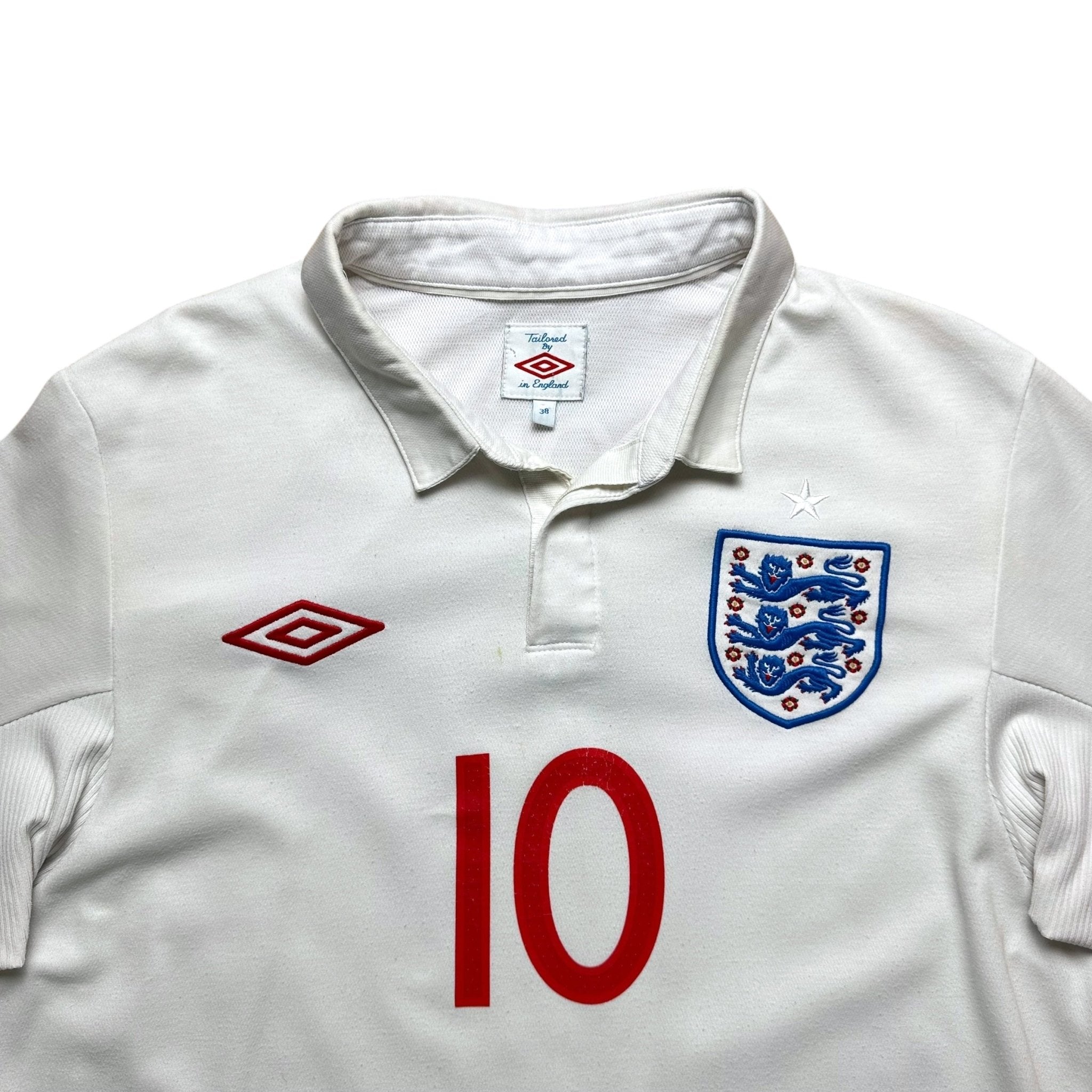 England 2010 Home Shirt (M) Rooney 9 - Kitplug