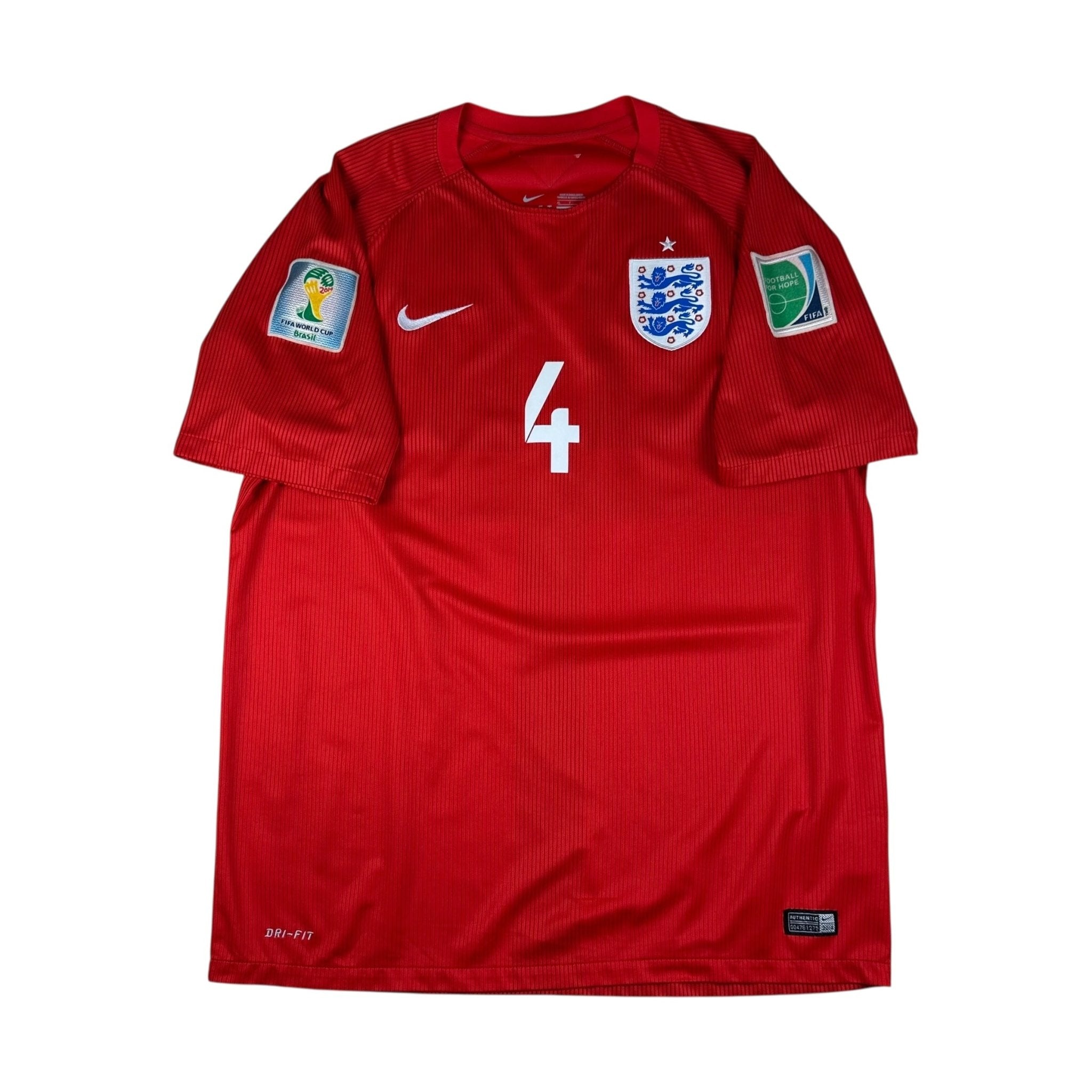England 2014 Away Shirt (XL) Gerrard 4 - Kitplug