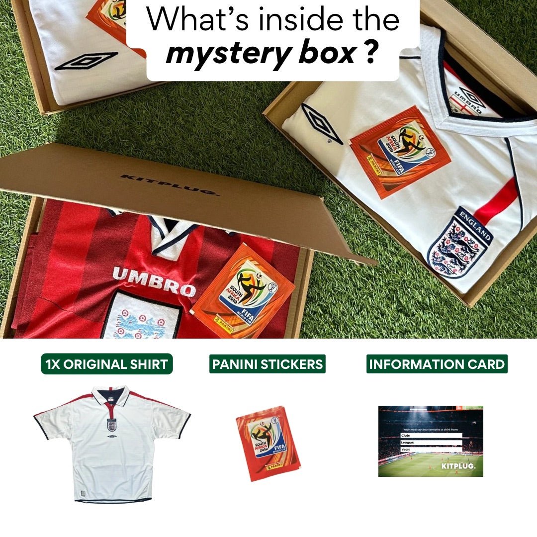 England Mystery Football Shirt Box - Kitplug