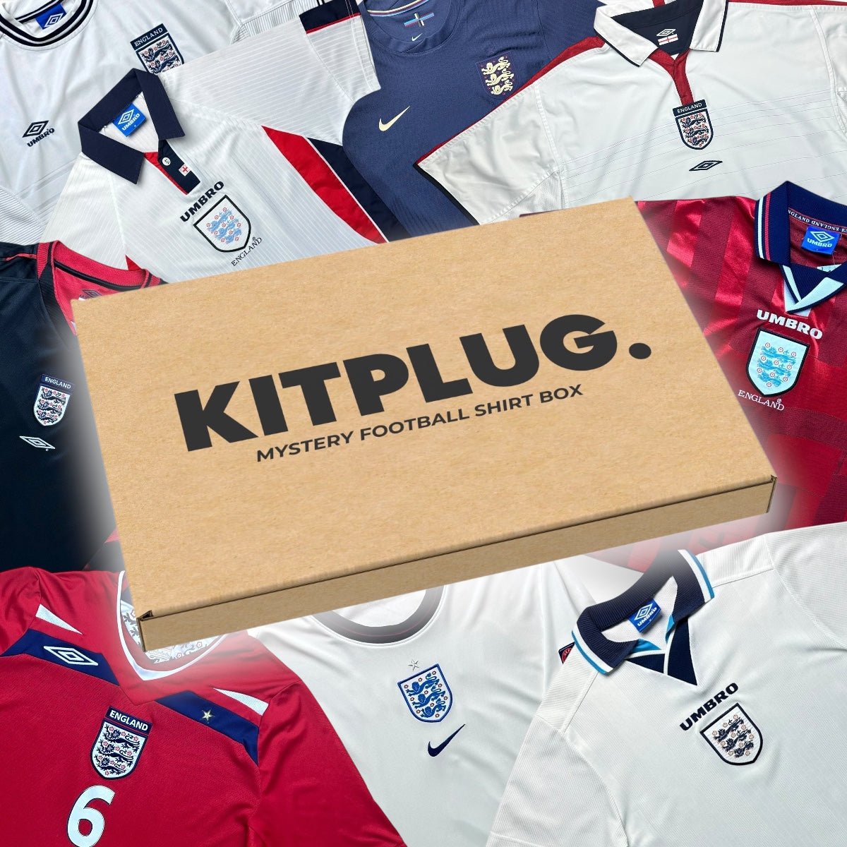 England Mystery Football Shirt Box - Kitplug