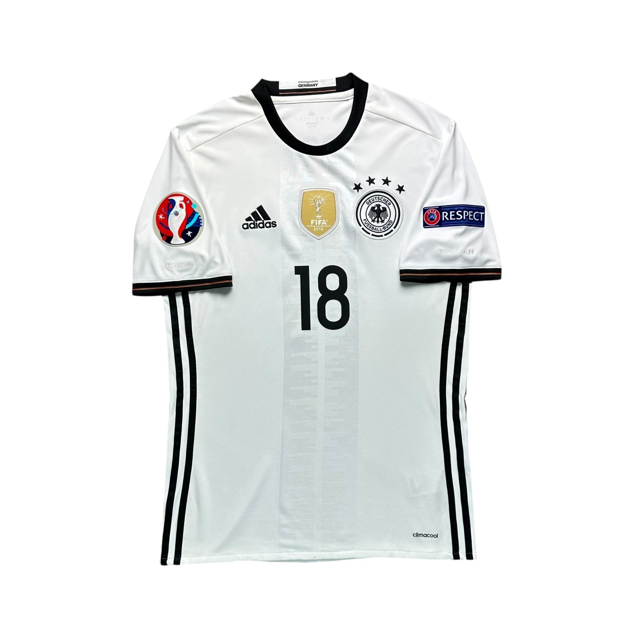 Germany 2016 Home Shirt (Multiple Sizes) Kroos 18 - Kitplug