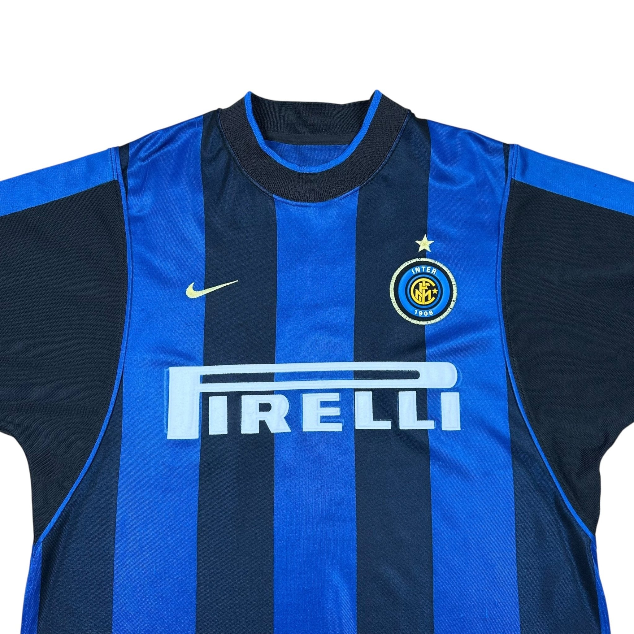 Inter Milan 2000-01 Home Shirt (M) Ronaldo 9 - Kitplug