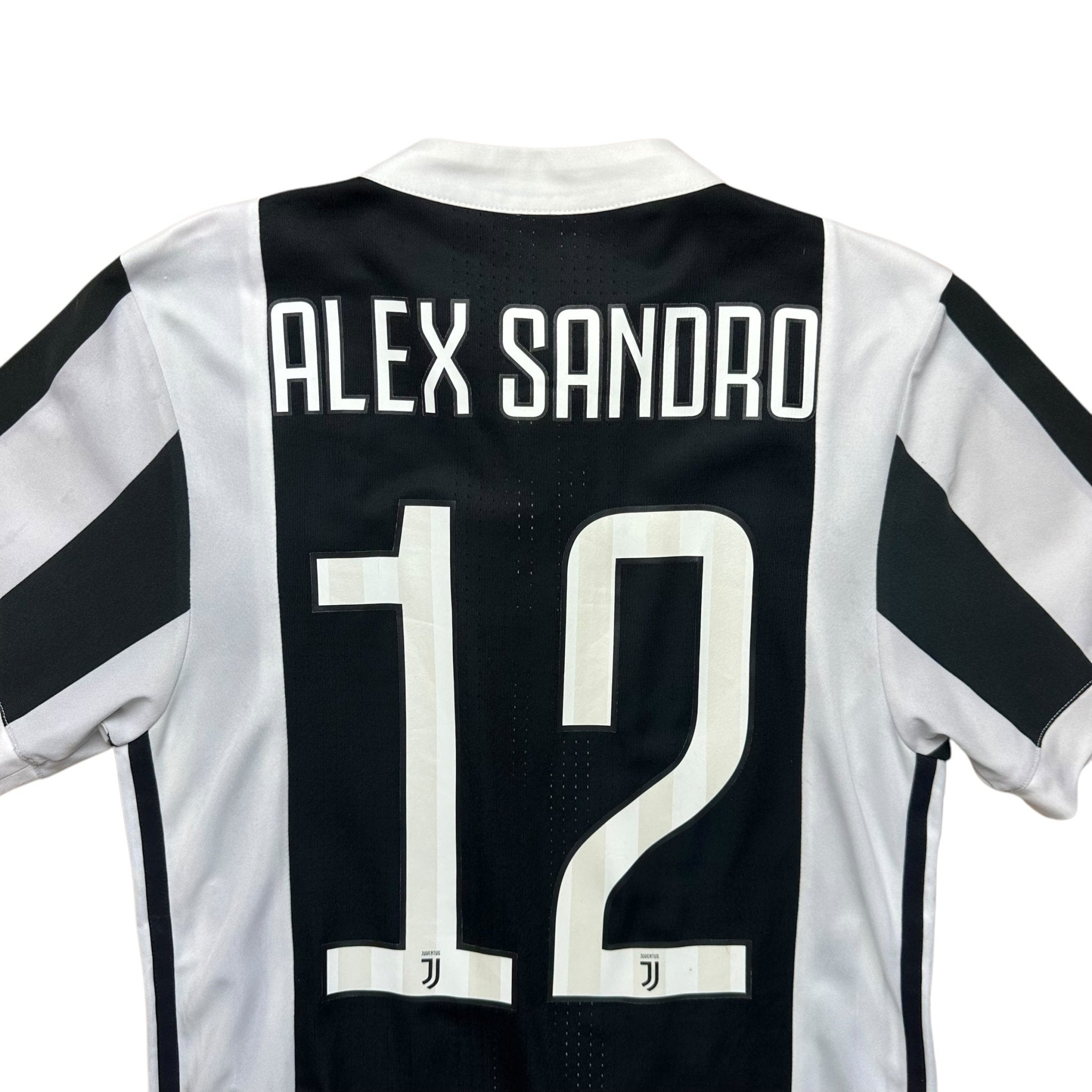 Juventus 2017 - 18 Authentic Home Shirt (S) Alex Sandro 12 - Kitplug