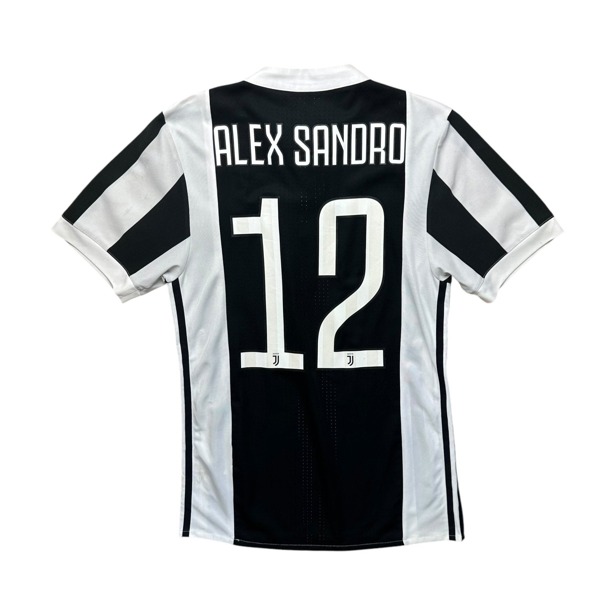 Juventus 2017 - 18 Authentic Home Shirt (S) Alex Sandro 12 - Kitplug