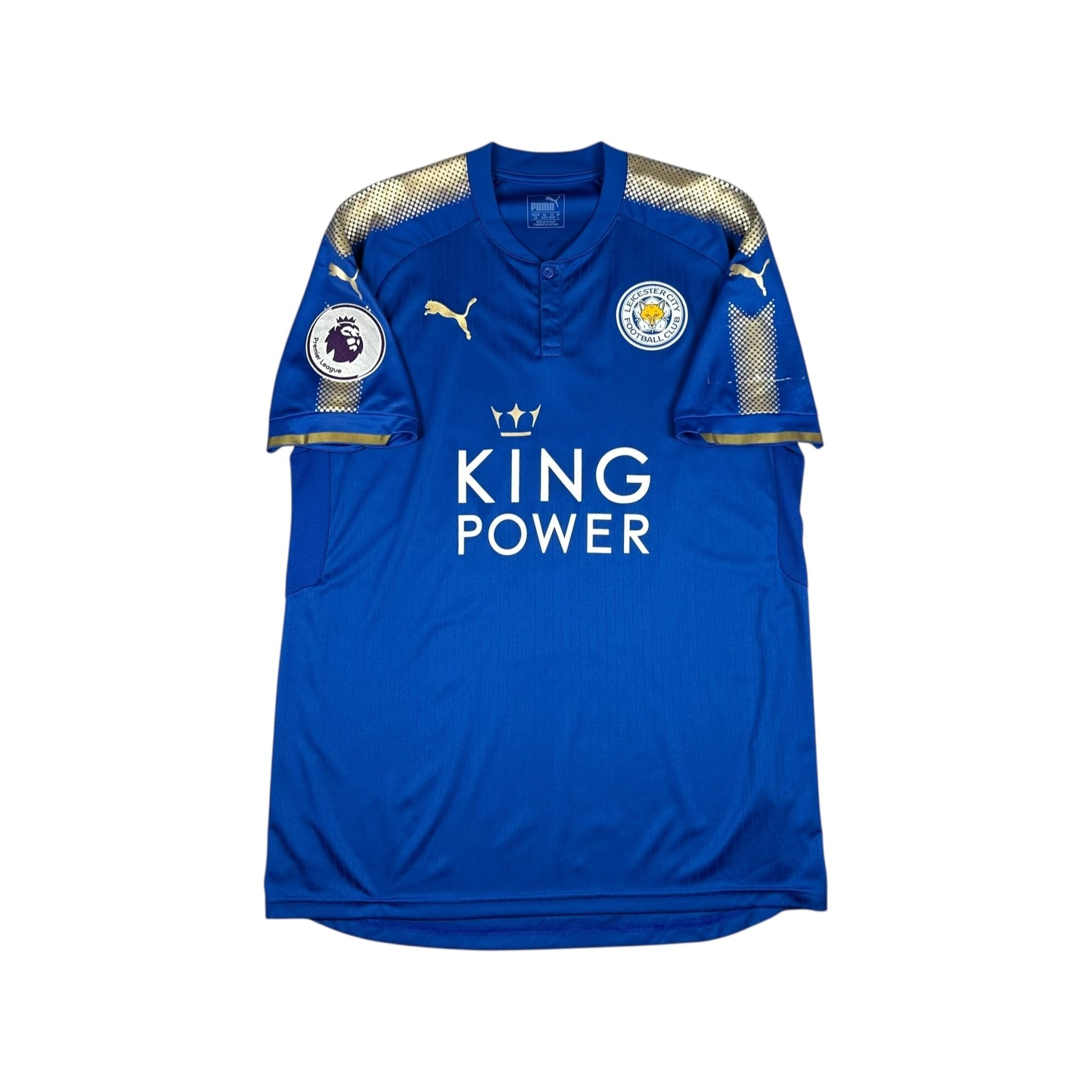 Leicester City 2017-18 Home Shirt (L) Drinkwater 4 - Kitplug