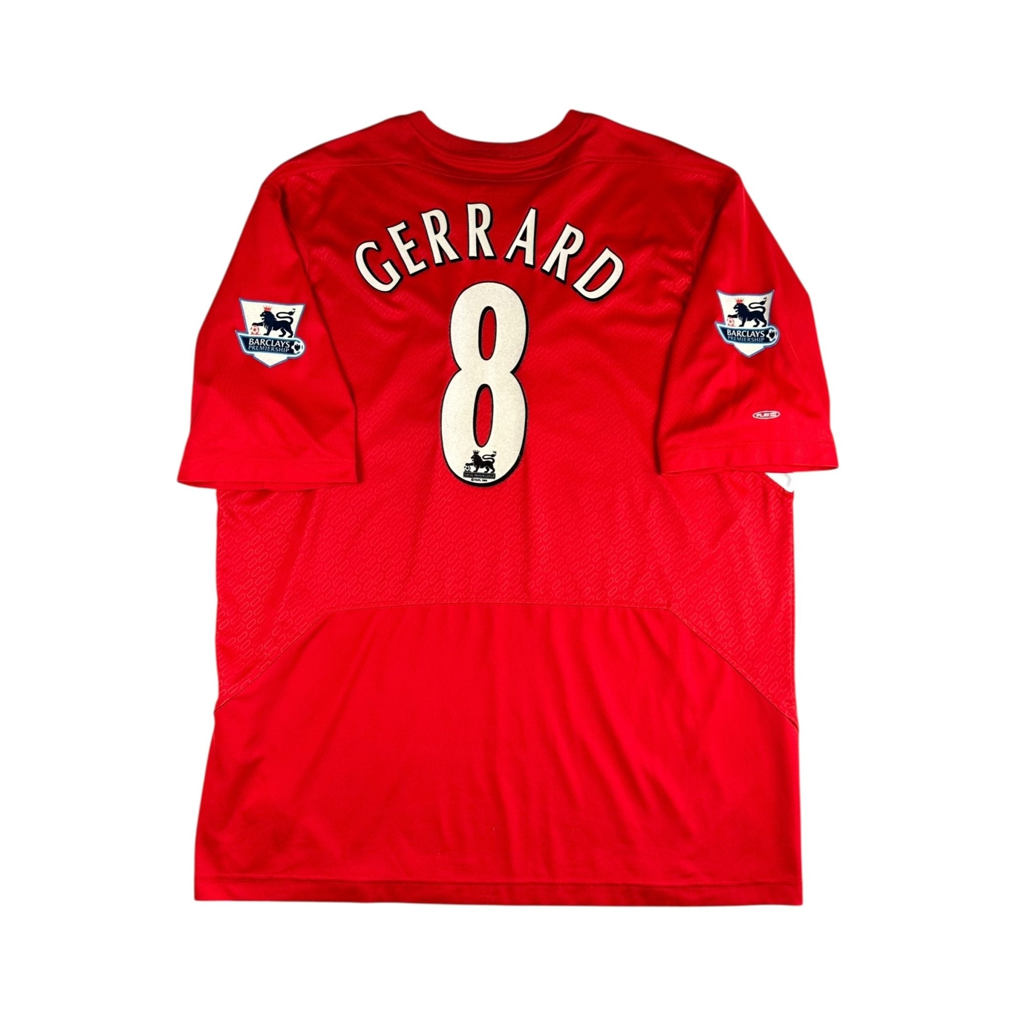 Liverpool 2004-05 European Home Shirt (XL) Gerrard 8 - Kitplug