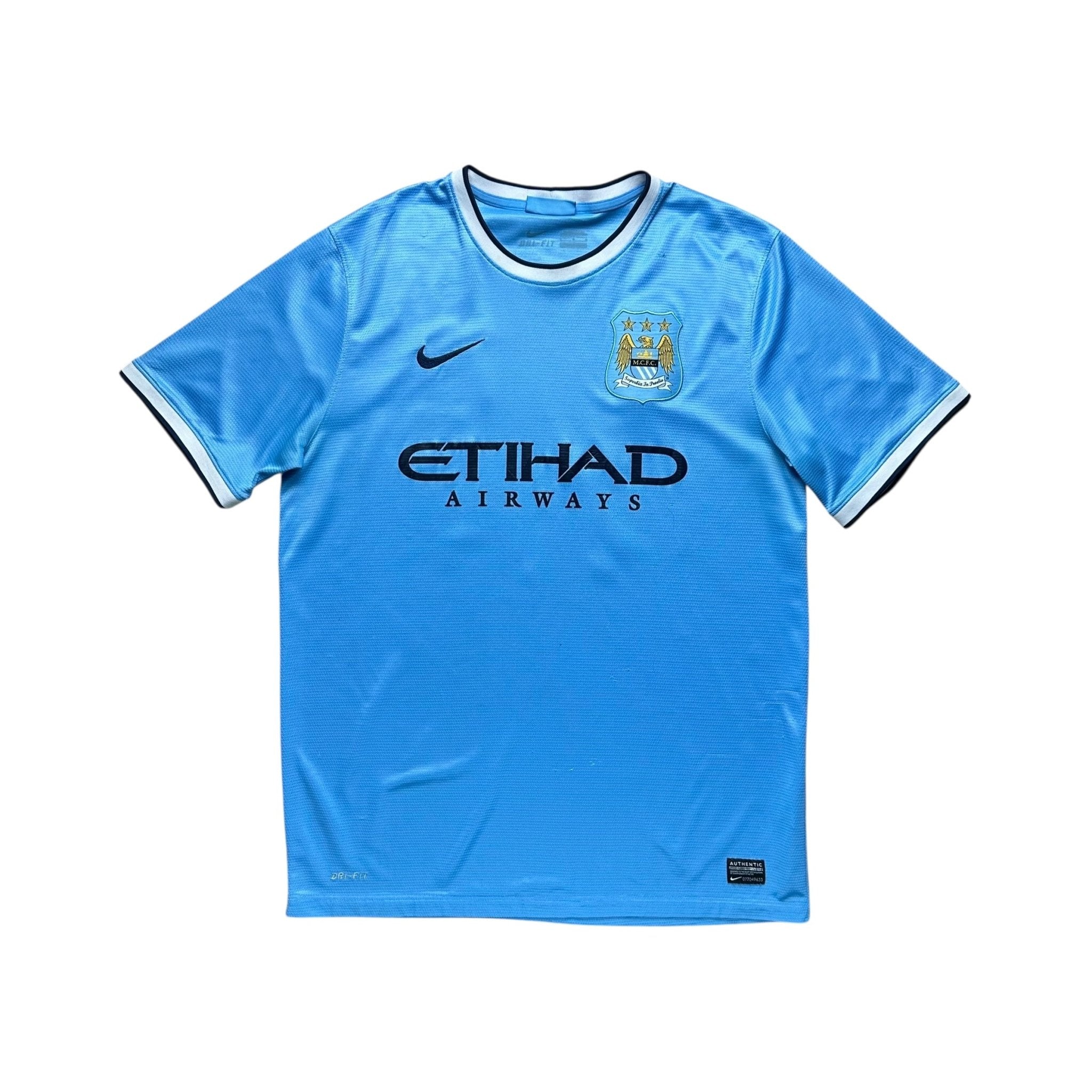 Manchester City 2013 - 14 Home Shirt (L) Toure Yaya 42 - Kitplug