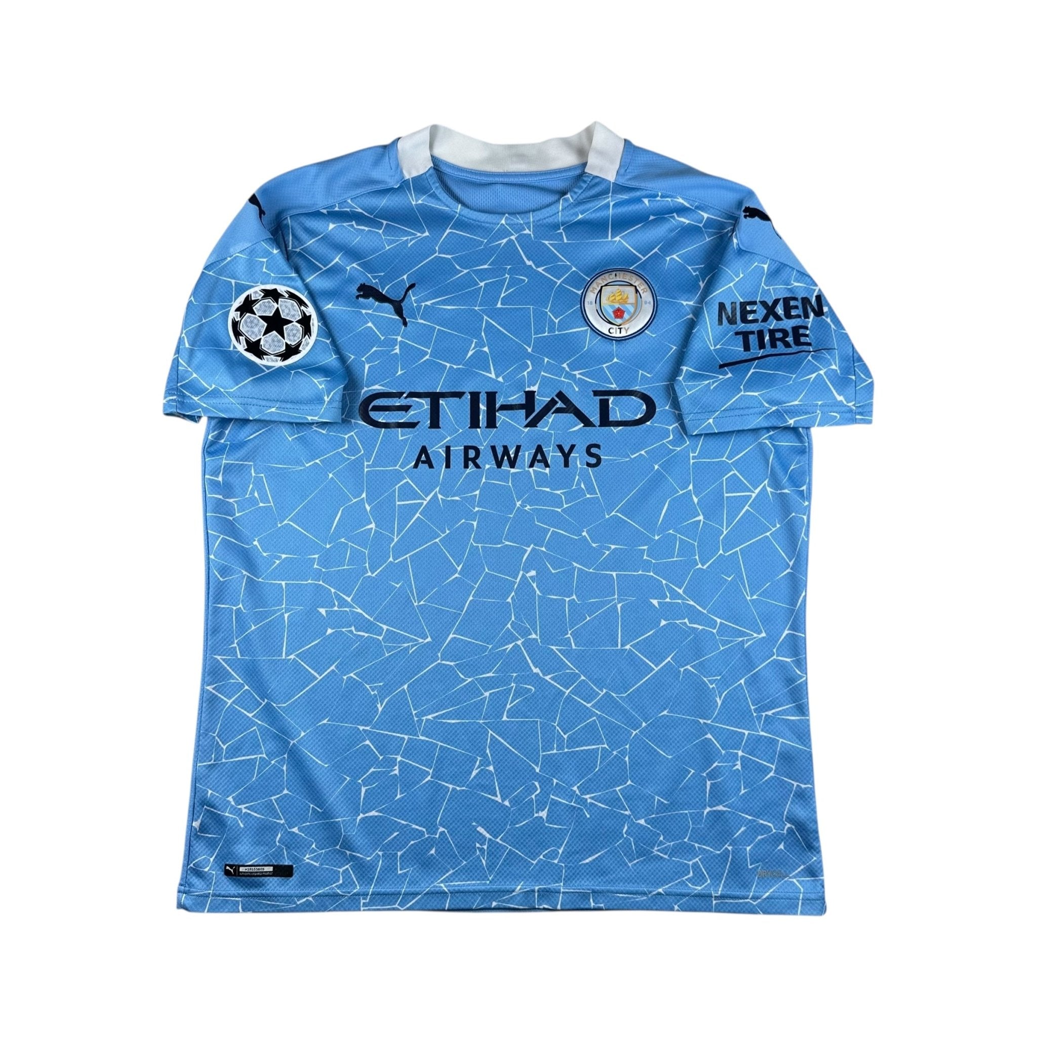 Manchester City 2020-21 Home Shirt (L) Mahrez 26 - Kitplug