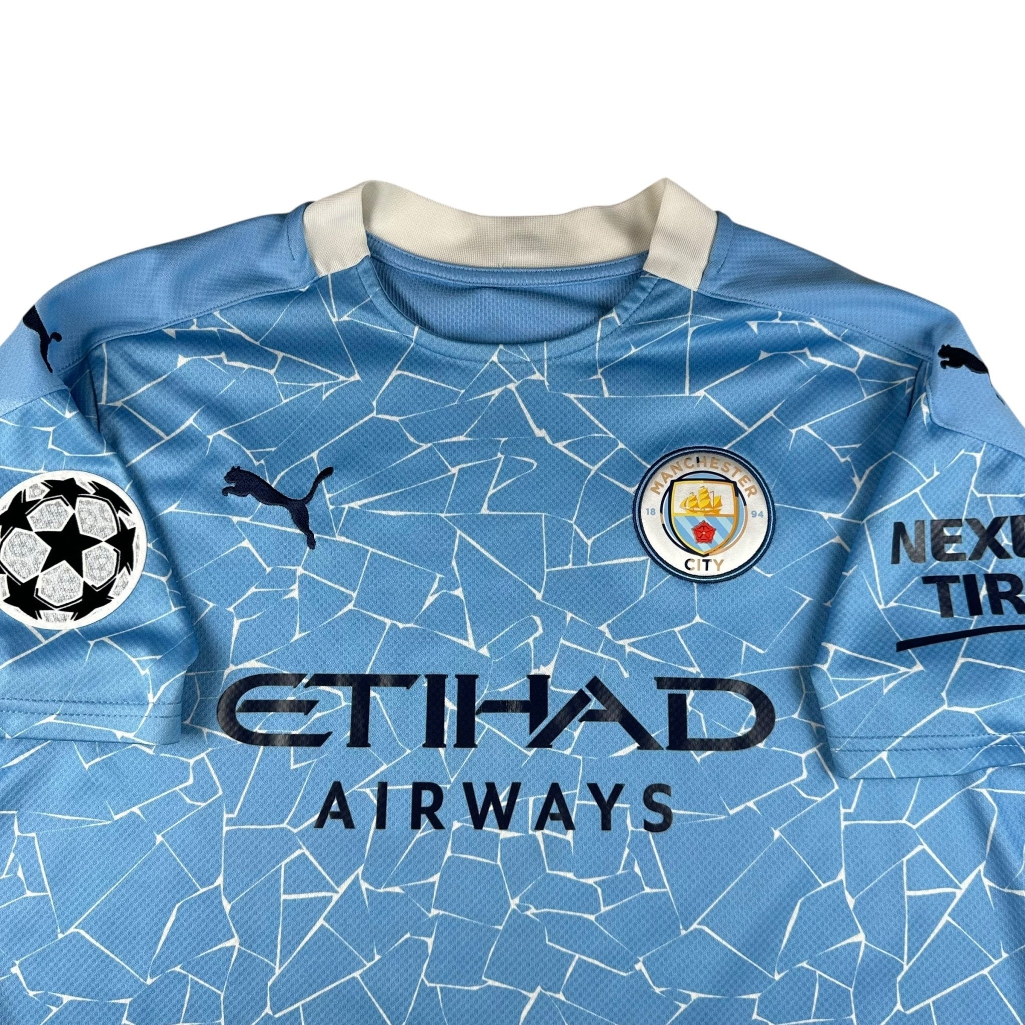 Manchester City 2020-21 Home Shirt (L) Mahrez 26 - Kitplug