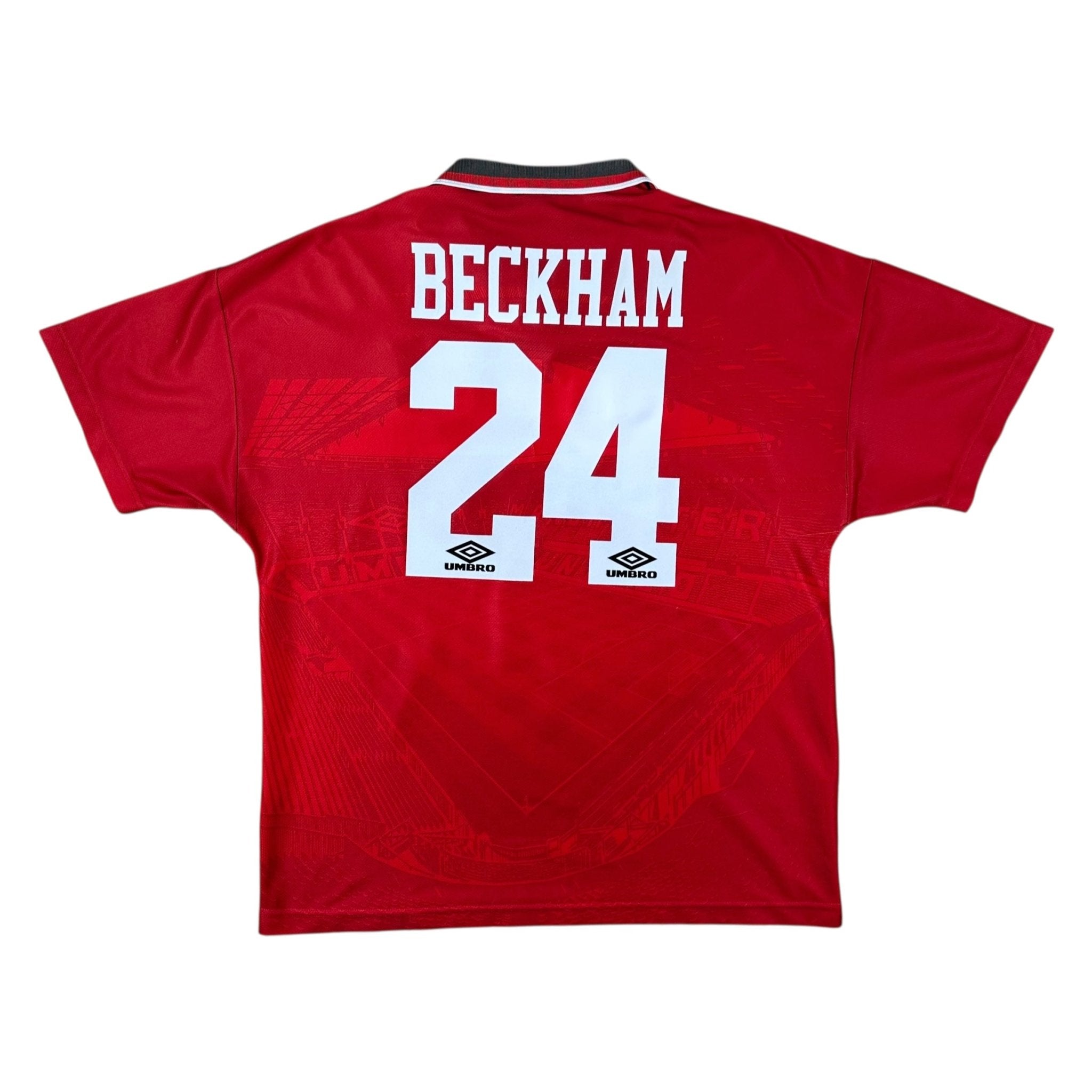 Manchester United 1994-96 Home Shirt (XL) Beckham #24 - Kitplug