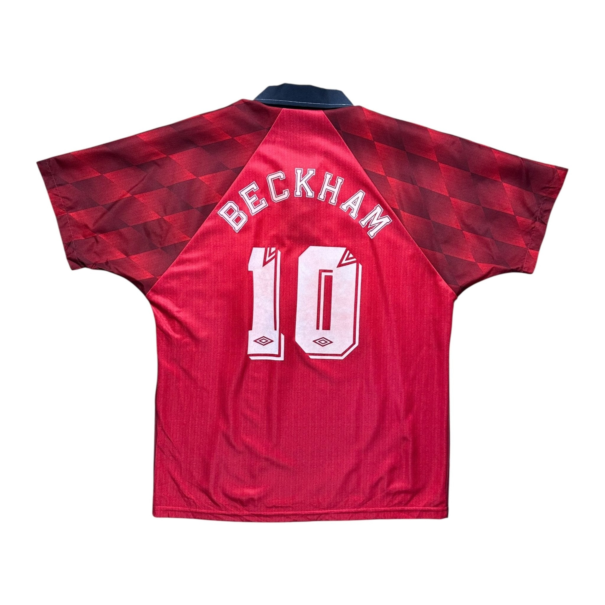 Manchester United 1996 - 98 Home Shirt (M) Beckham 10 - Kitplug