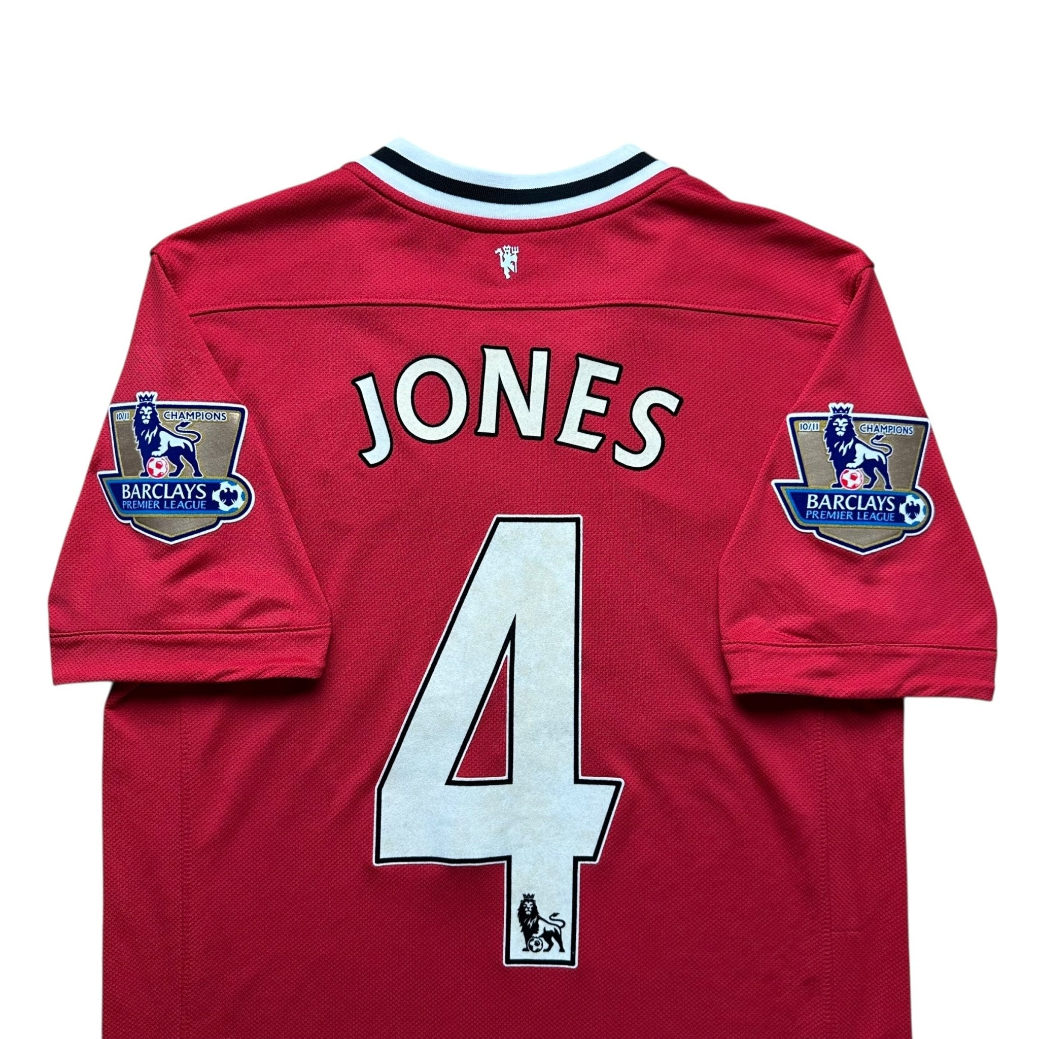 Manchester United 2011 - 12 Home Shirt (S) Jones 4 - Kitplug