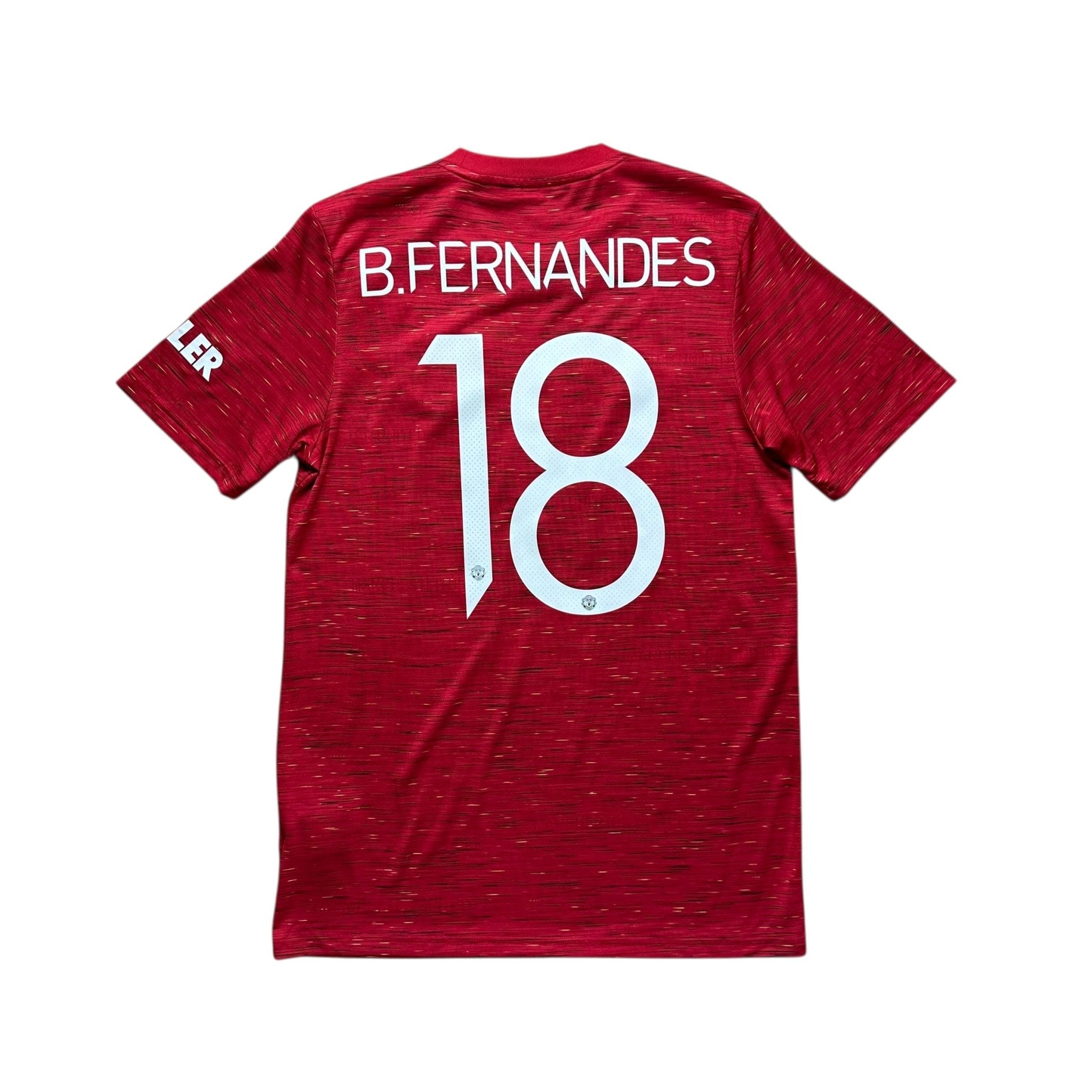 Manchester United 2020 - 21 Home Shirt (M) B.Fernandes 18 - Kitplug