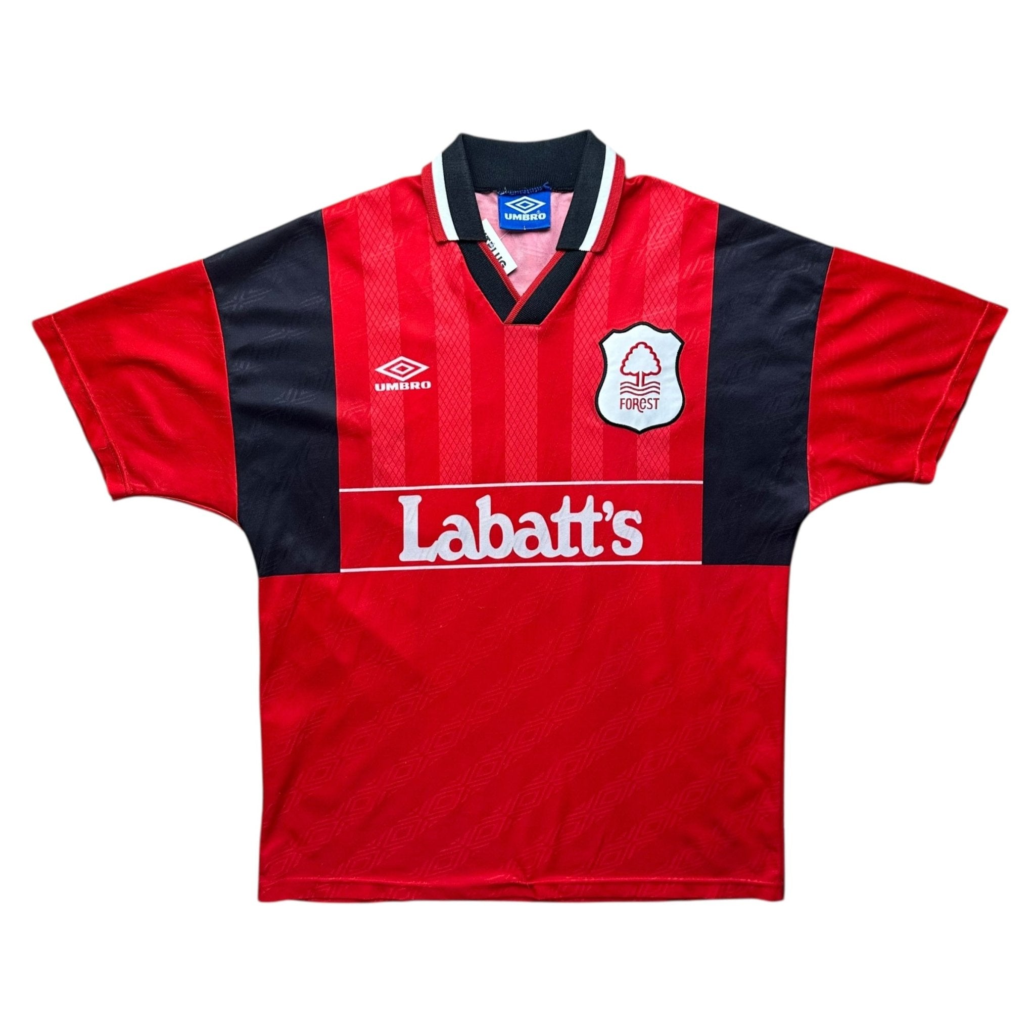 Nottingham Forest 1994 - 96 Home Shirt (L) Collymore 10 - Kitplug