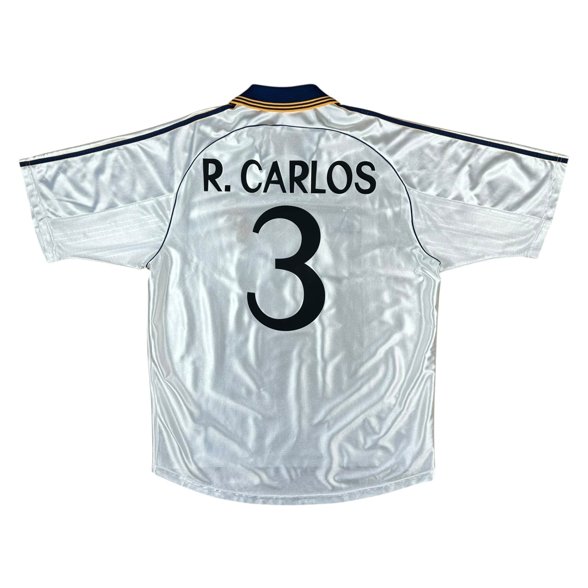 Real Madrid 1998-00 Home Shirt (M) R.Carlos #3 - Kitplug