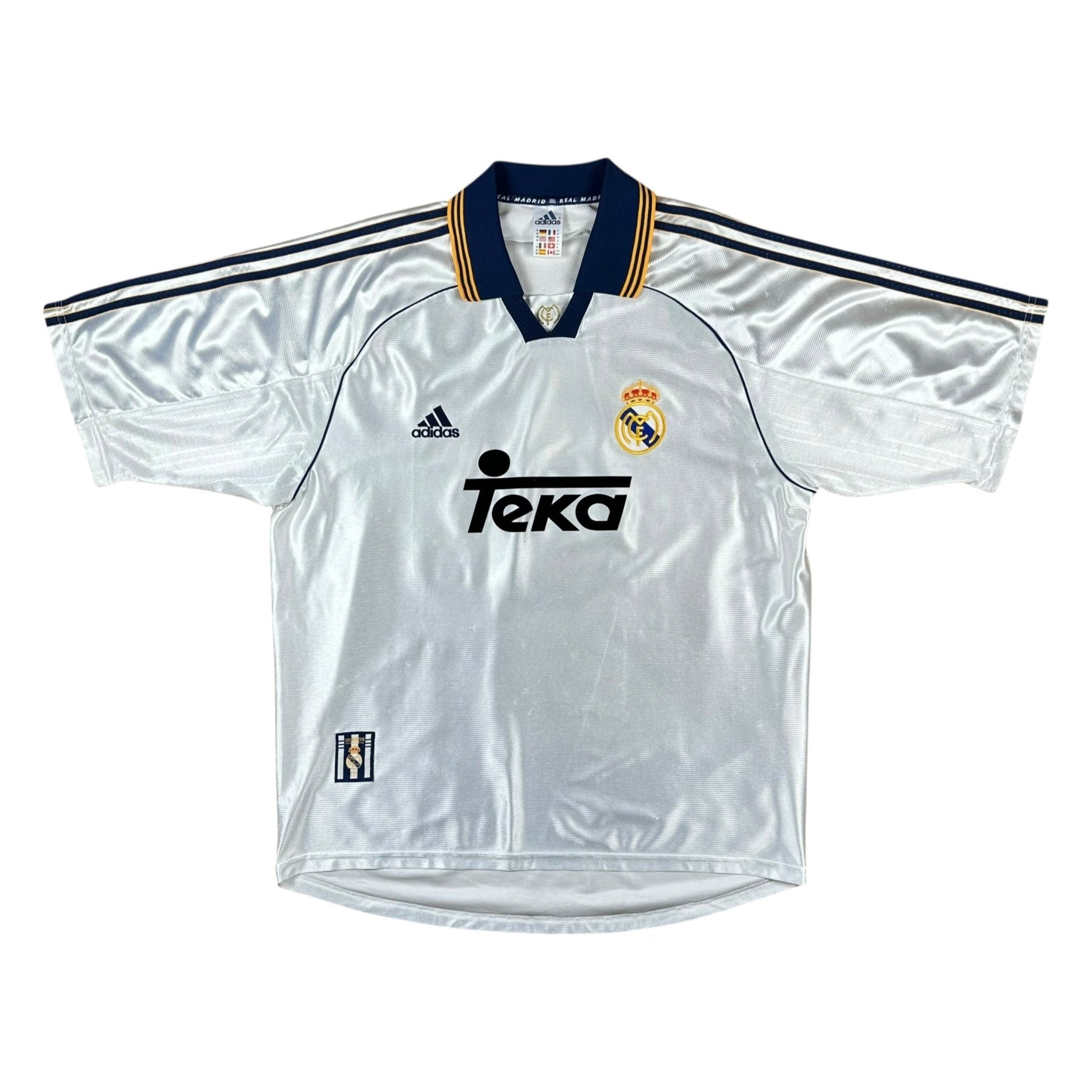 Real Madrid 1998-00 Home Shirt (M) R.Carlos #3 - Kitplug