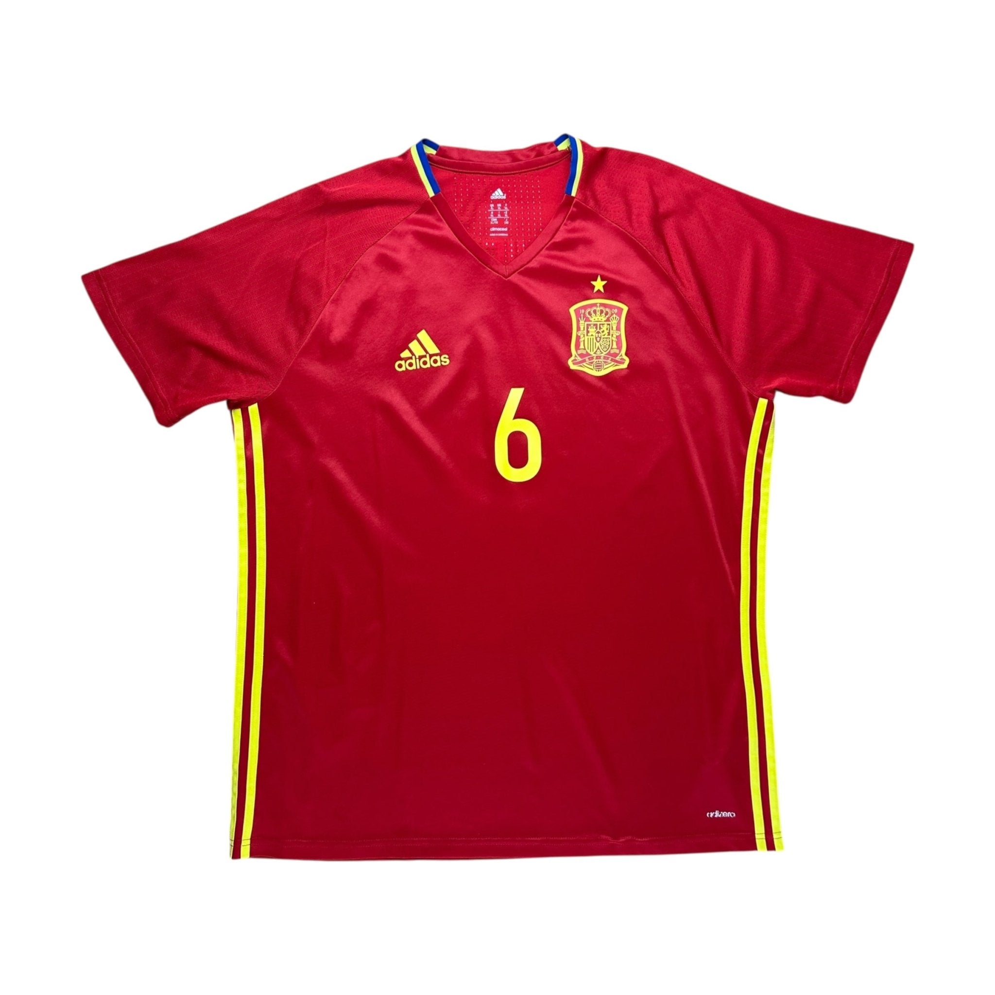 Spain 2015 - 16 Training Shirt (XL) Iniesta 6 - Kitplug